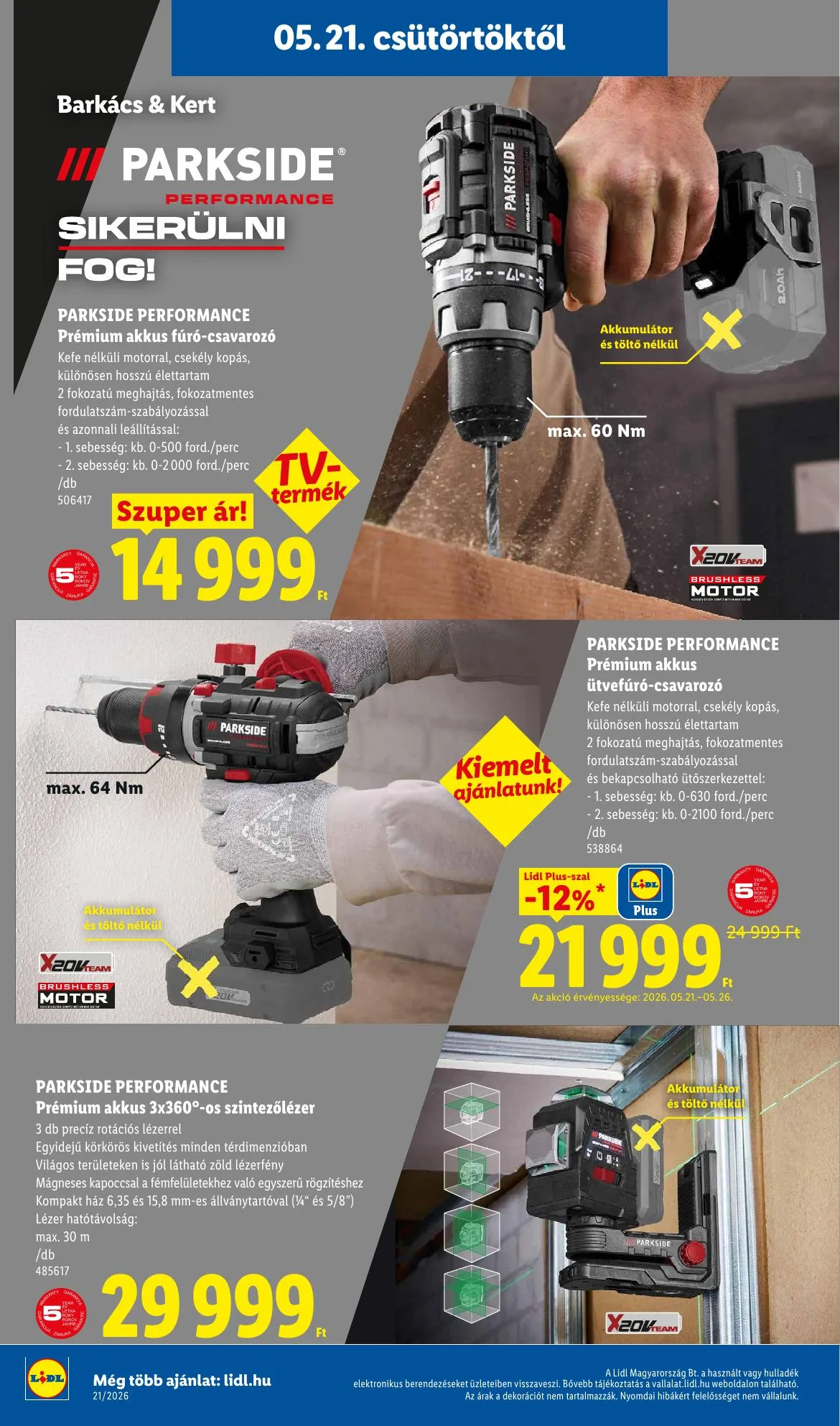 Lidl akciós újság Nonfood 05.21–05.21 – 4. oldal