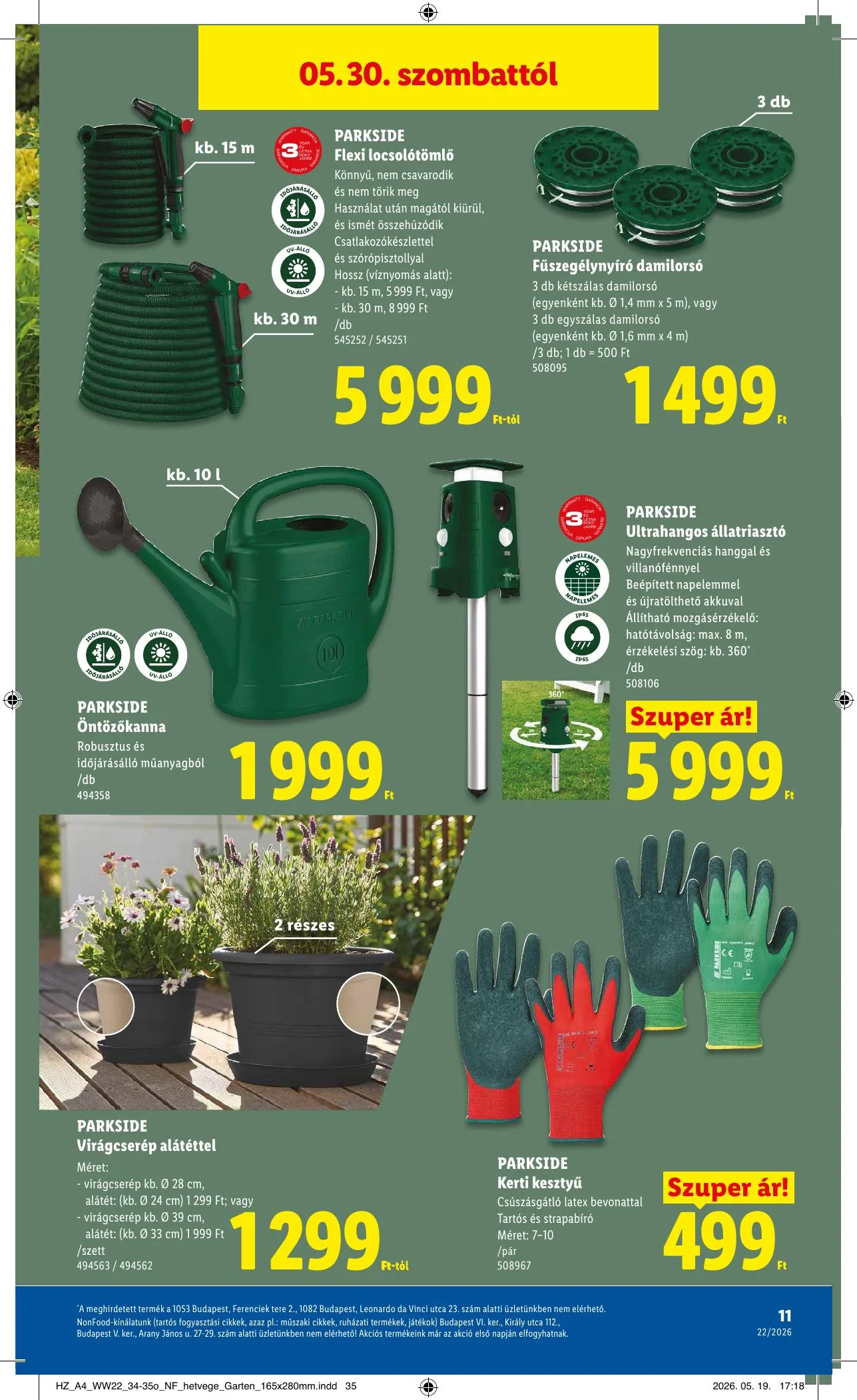 Lidl akciós újság Nonfood 05.28–05.28 – 11. oldal