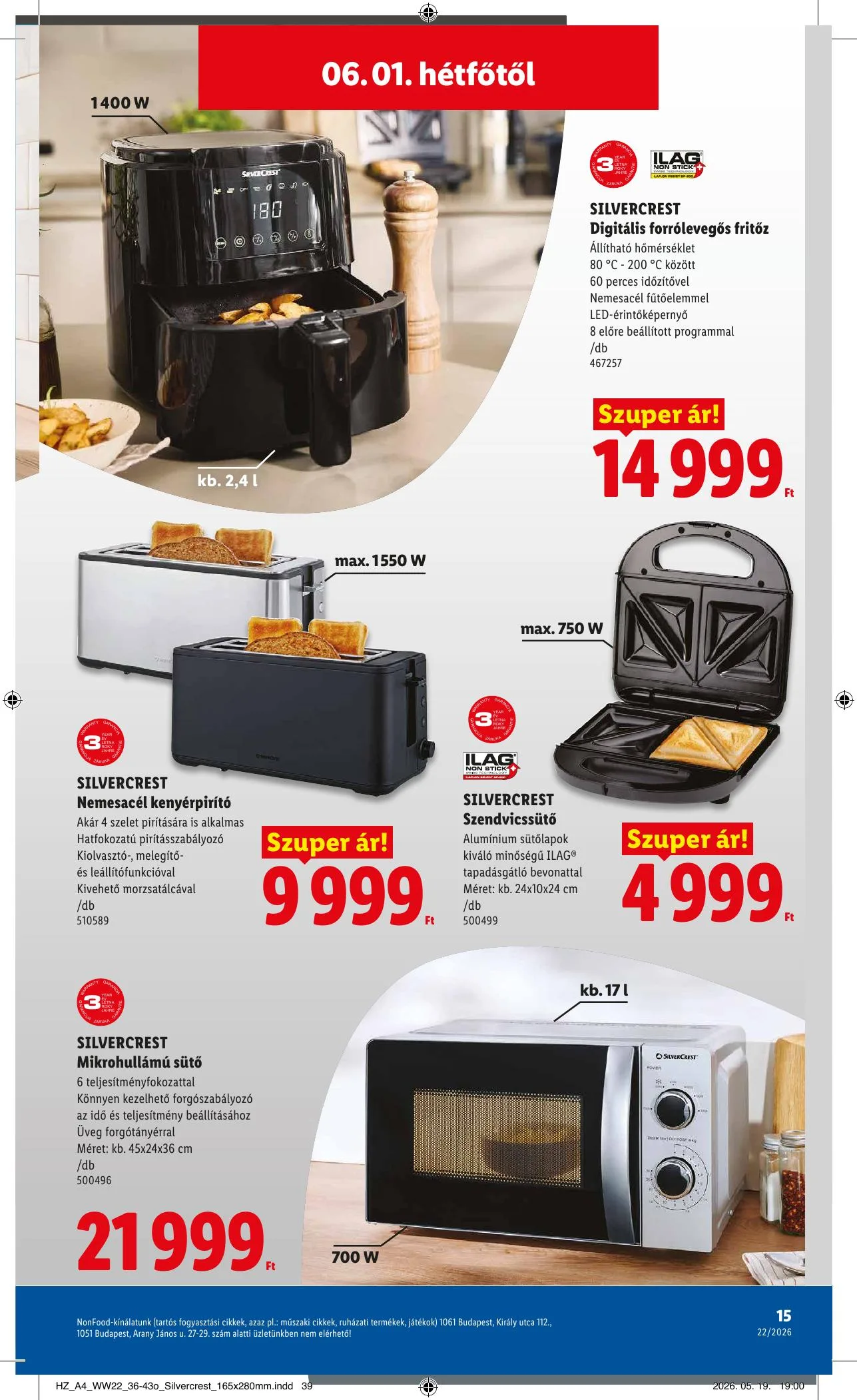Lidl akciós újság Nonfood 05.28–05.28 – 15. oldal