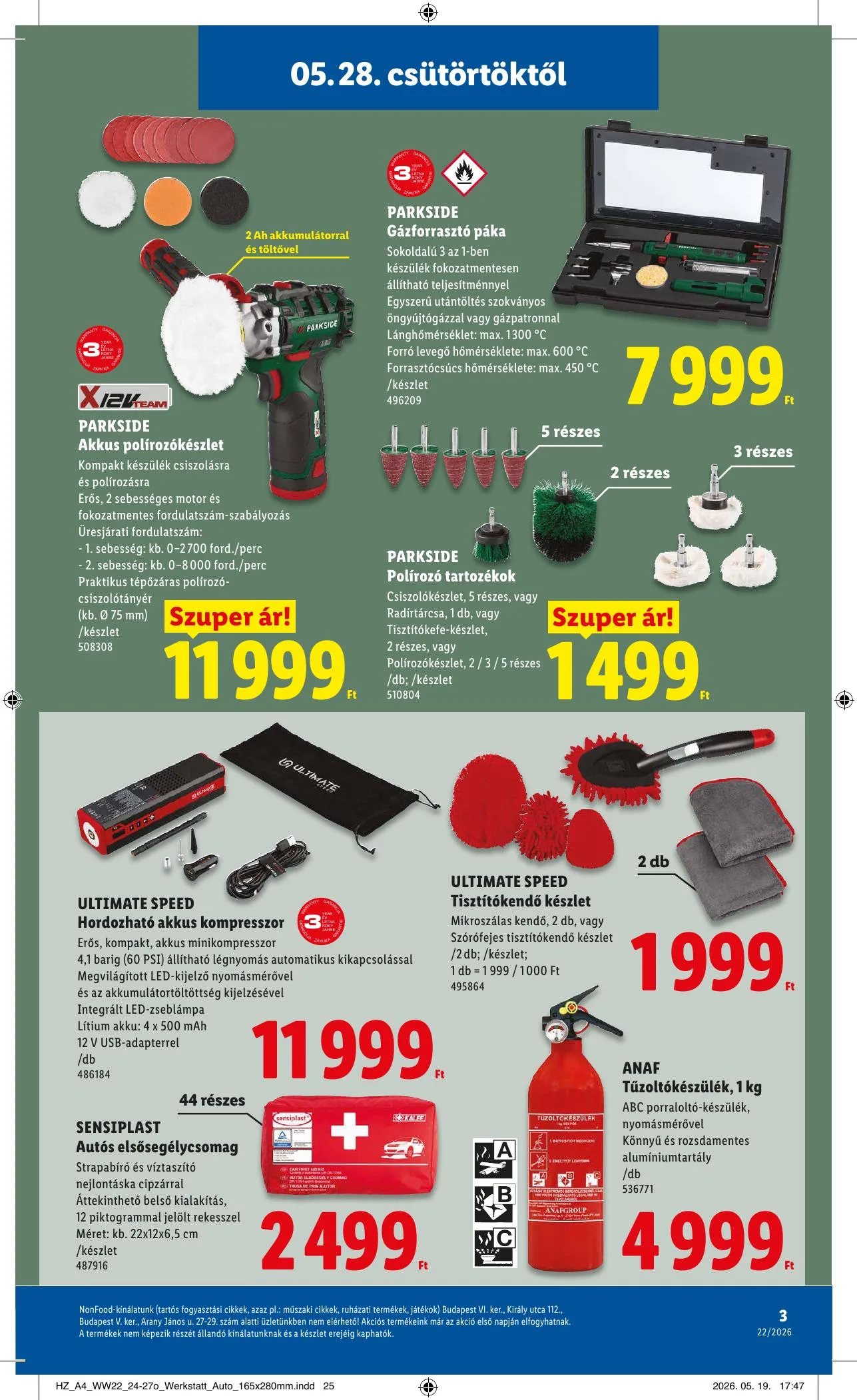 Lidl akciós újság Nonfood 05.28–05.28 – 3. oldal