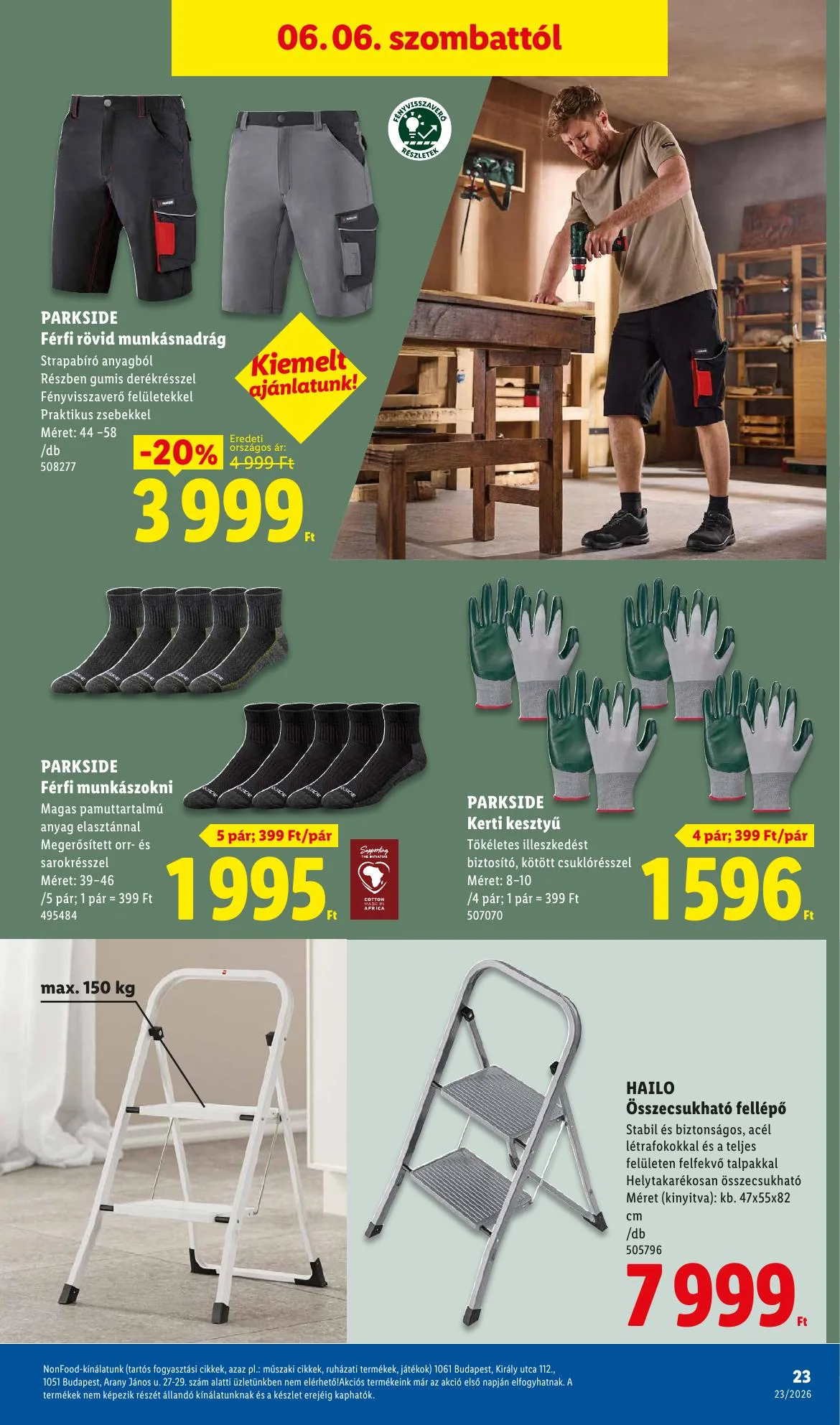 Lidl akciós újság Nonfood 06.04–06.04 – 23. oldal