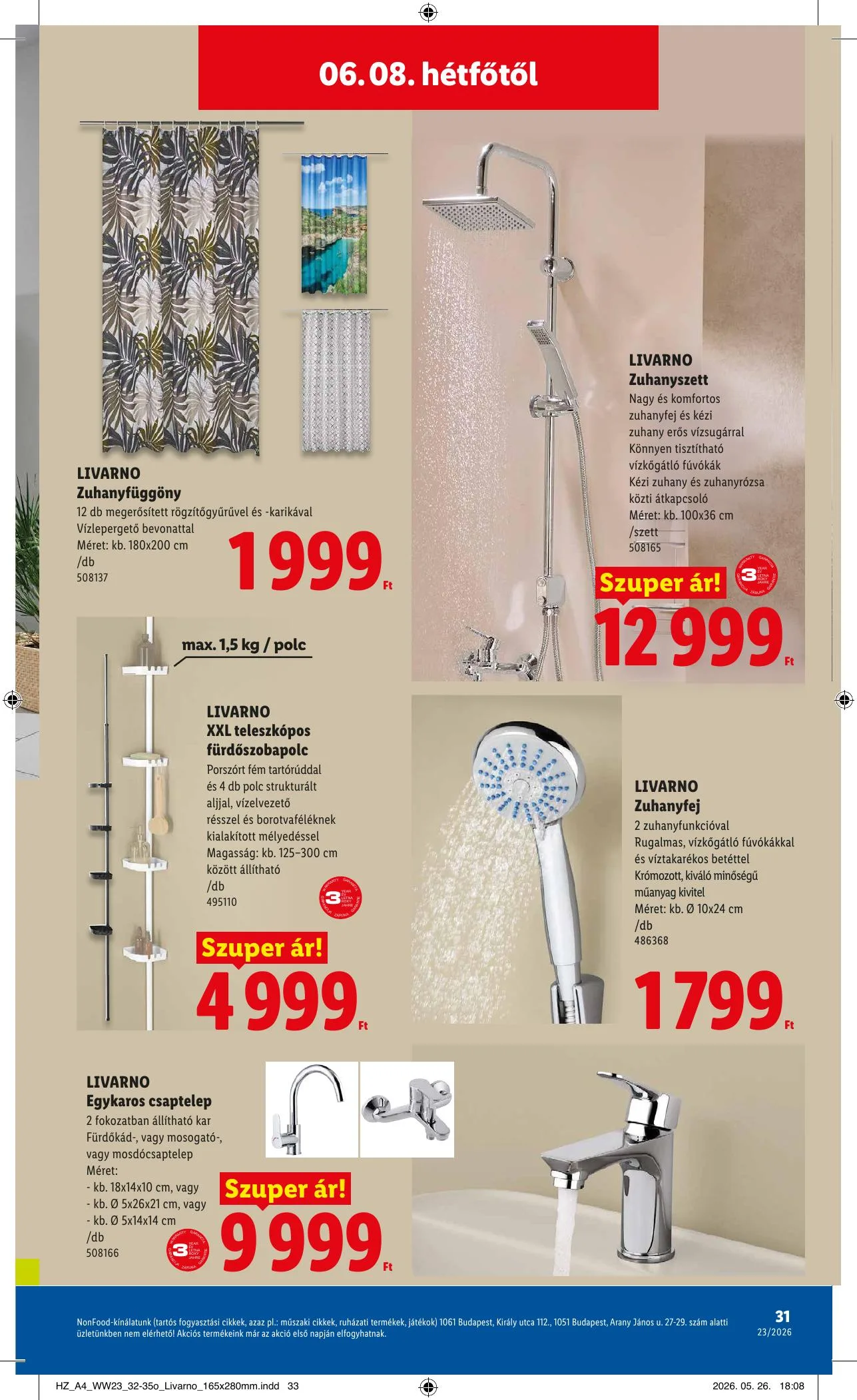Lidl akciós újság Nonfood 06.04–06.04 – 31. oldal
