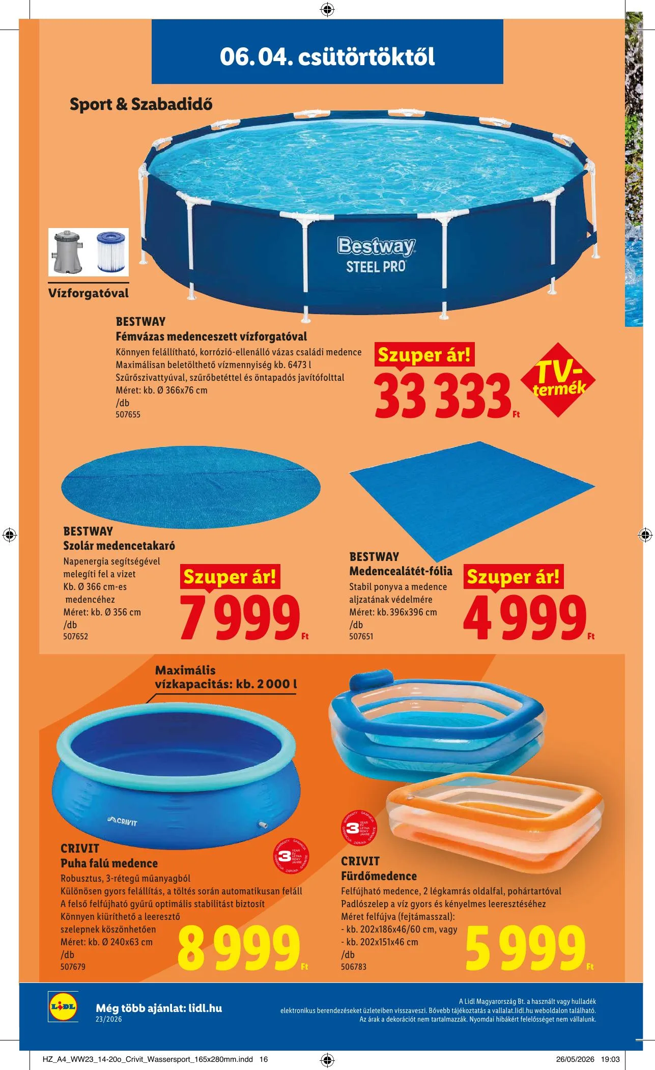 Lidl akciós újság Nonfood 06.04–06.04 – 4. oldal