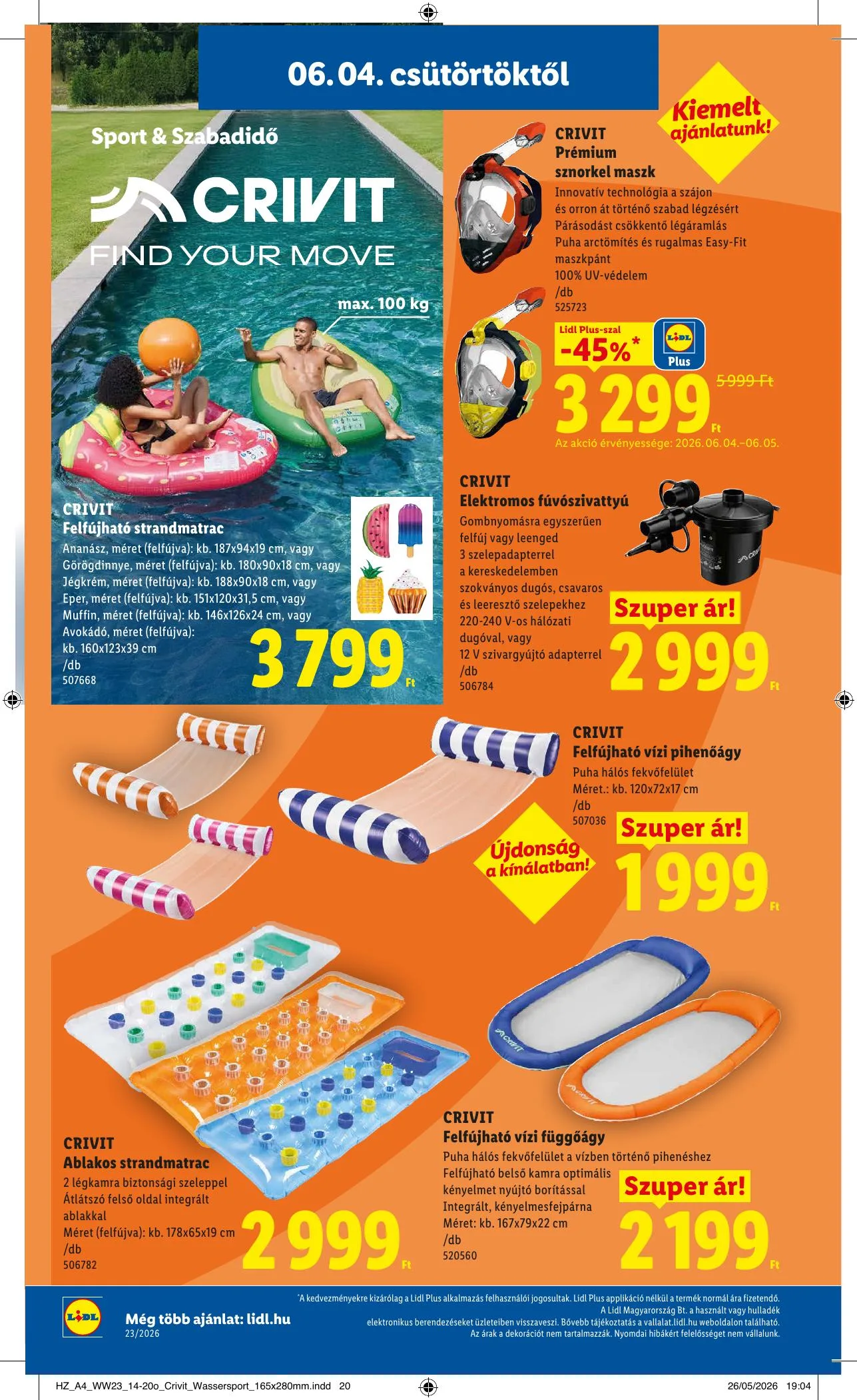 Lidl akciós újság Nonfood 06.04–06.04 – 8. oldal