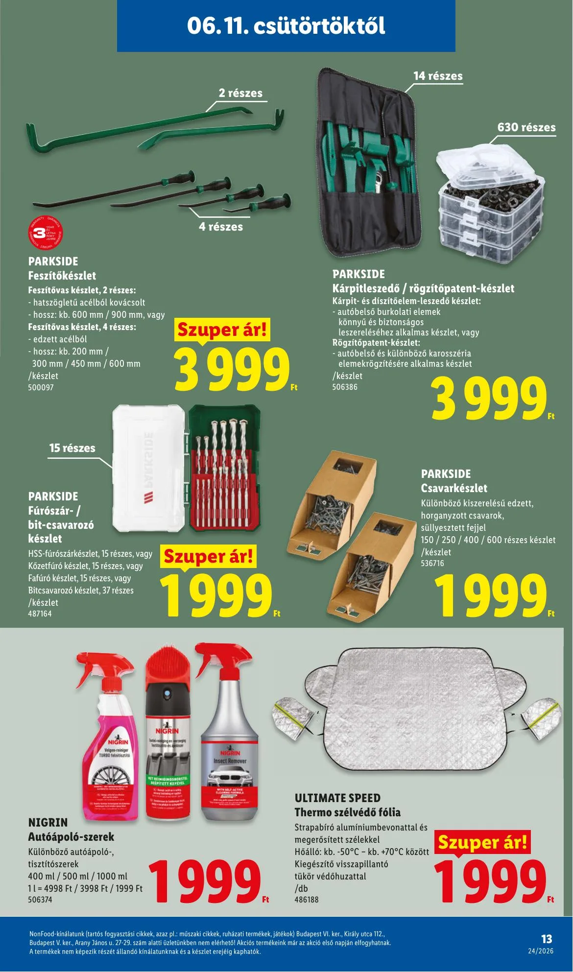 Lidl akciós újság Nonfood 06.11–06.11 – 13. oldal