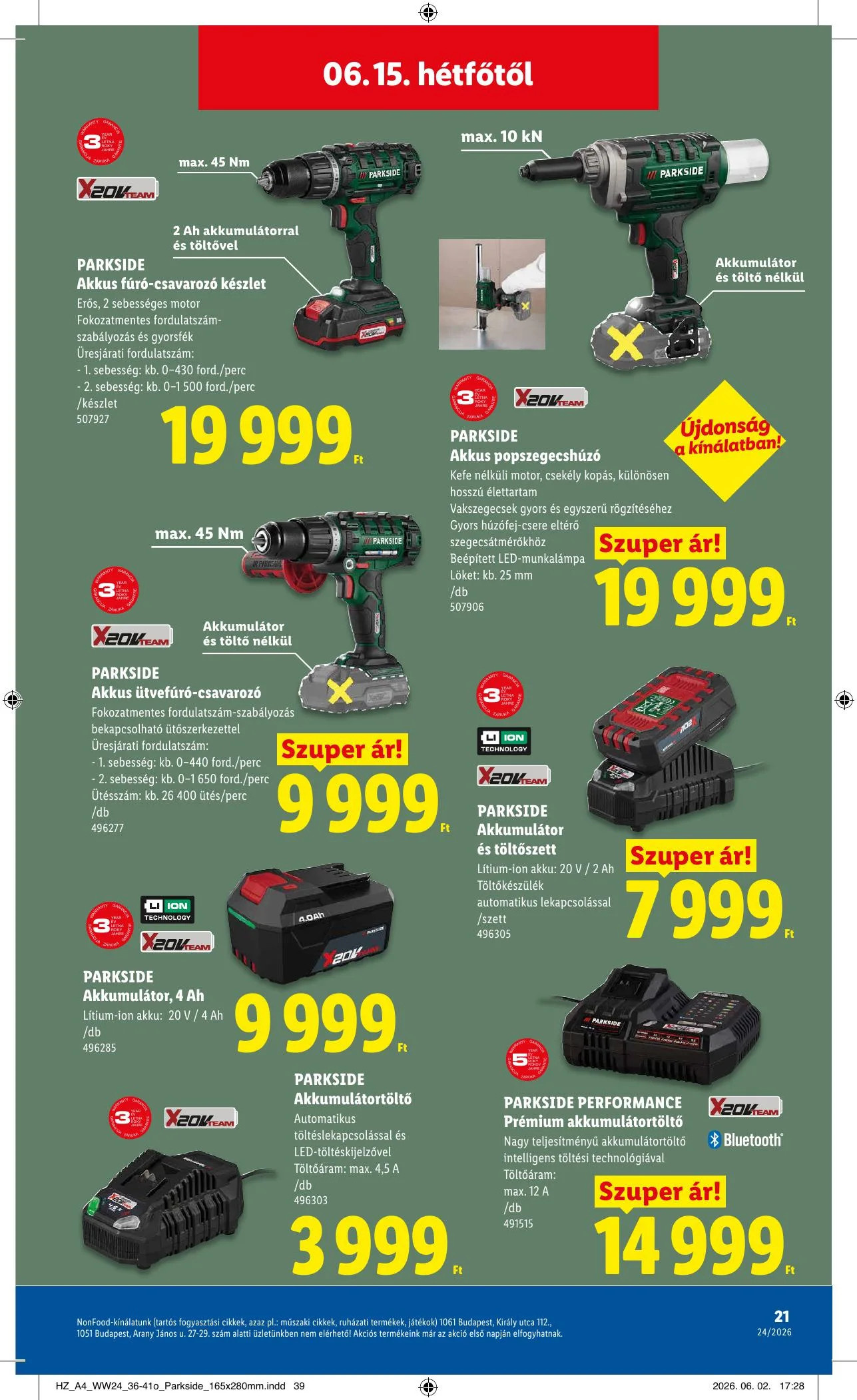Lidl akciós újság Nonfood 06.11–06.11 – 21. oldal