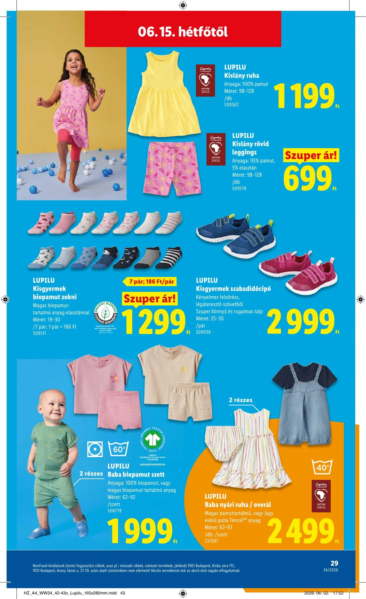Lidl akciós újság Nonfood 06.11–06.11 – 29. oldal