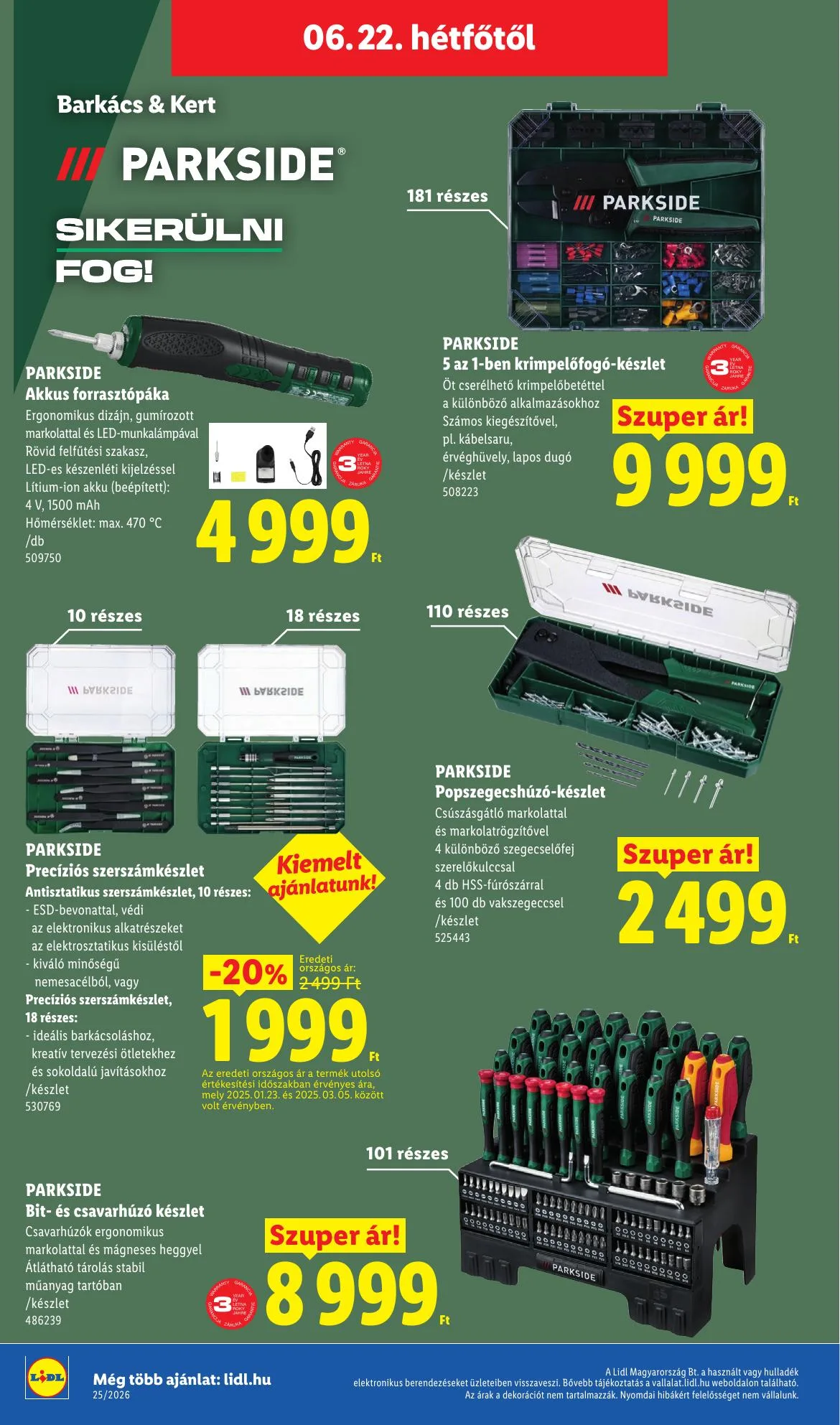 Lidl akciós újság Nonfood 06.18–06.18 – 22. oldal