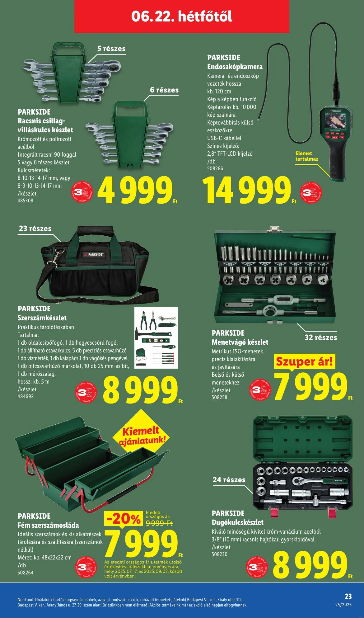 Lidl akciós újság Nonfood 06.18–06.18 – 23. oldal