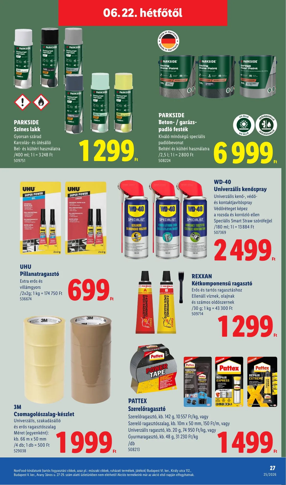 Lidl akciós újság Nonfood 06.18–06.18 – 27. oldal