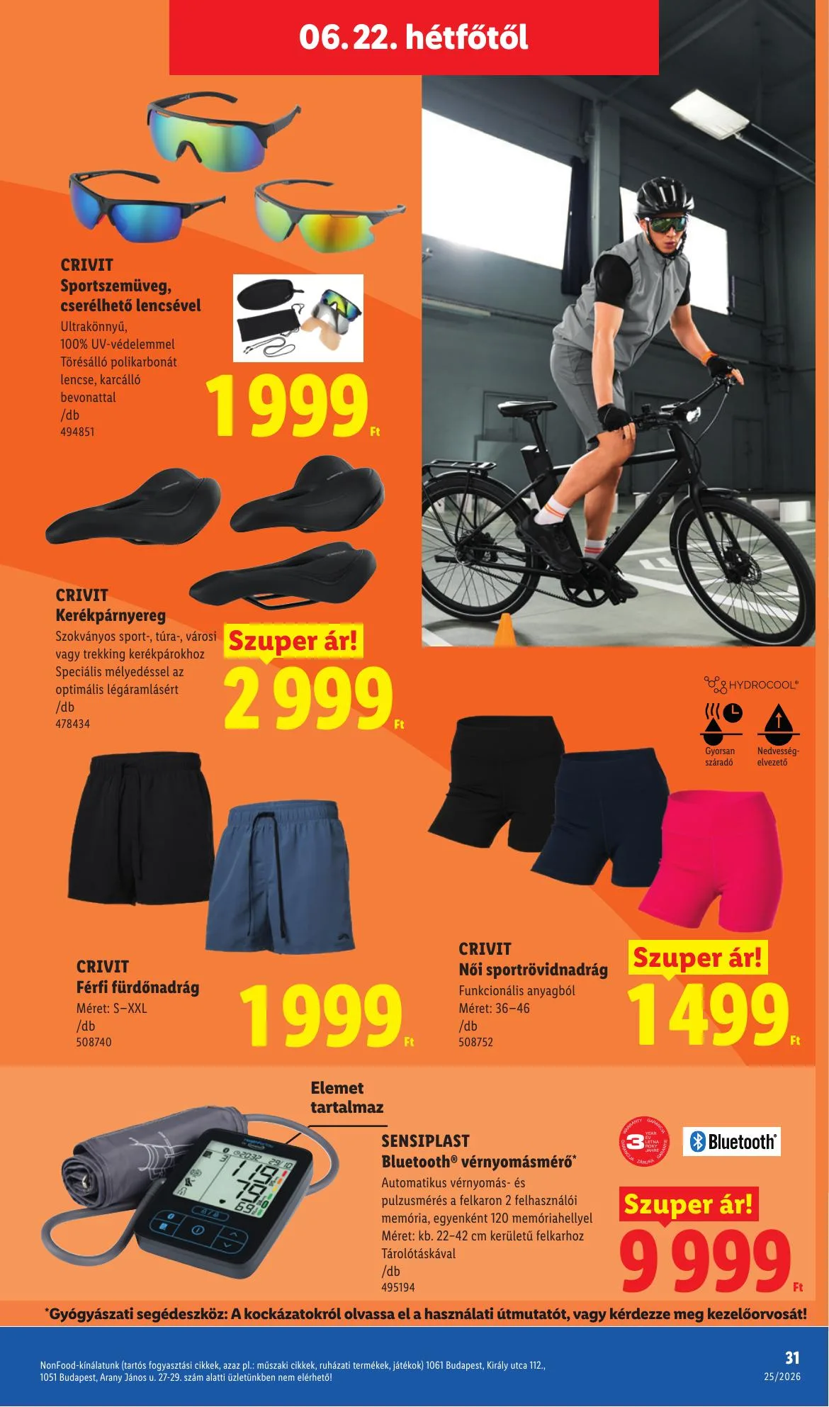 Lidl akciós újság Nonfood 06.18–06.18 – 31. oldal