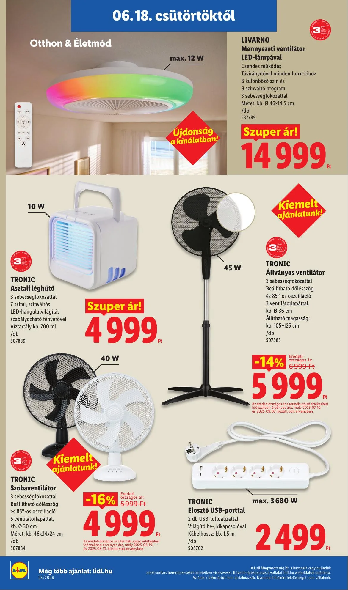 Lidl akciós újság Nonfood 06.18–06.18 – 6. oldal