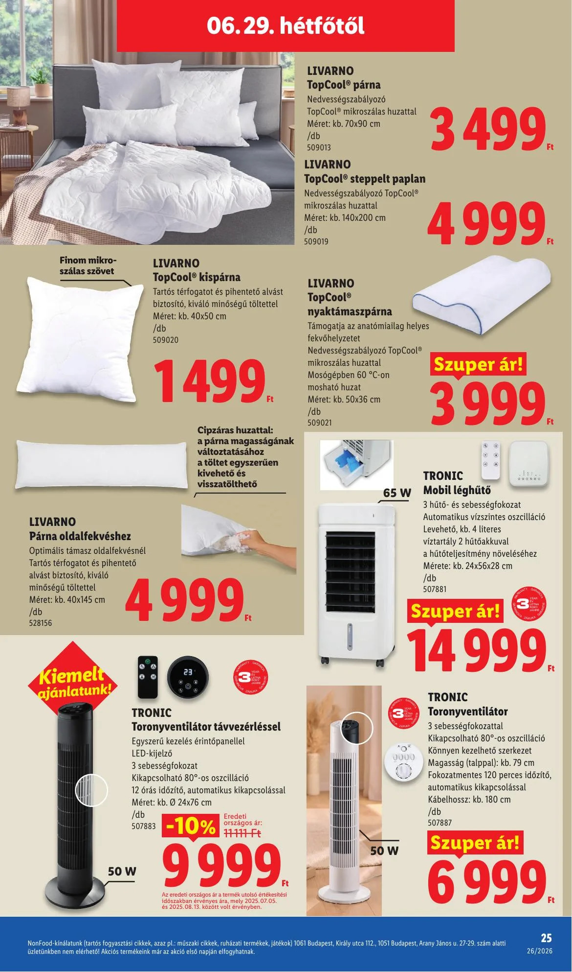 Lidl akciós újság Nonfood 06.25–06.25 – 25. oldal