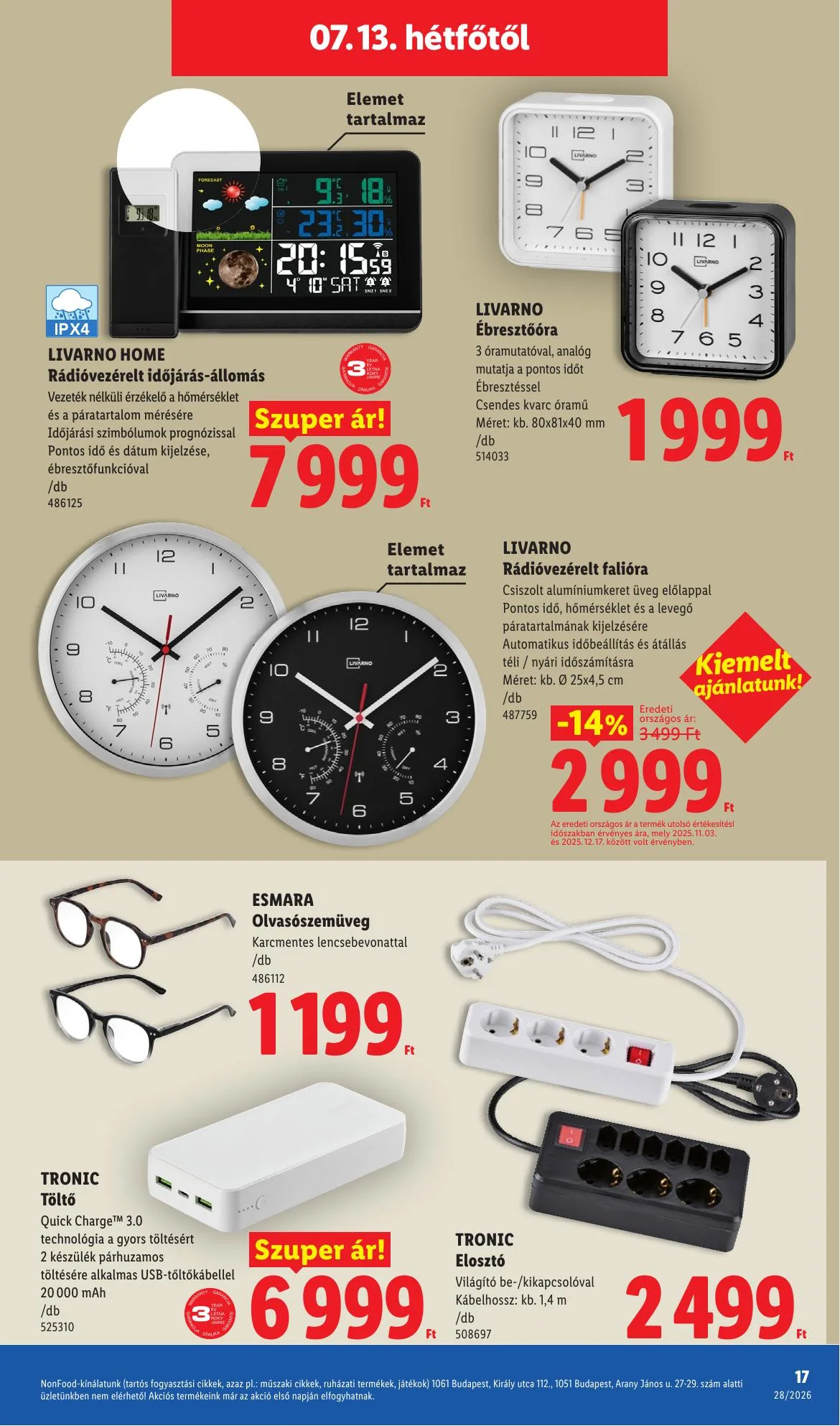 Lidl akciós újság Nonfood 07.09–07.09 – 17. oldal