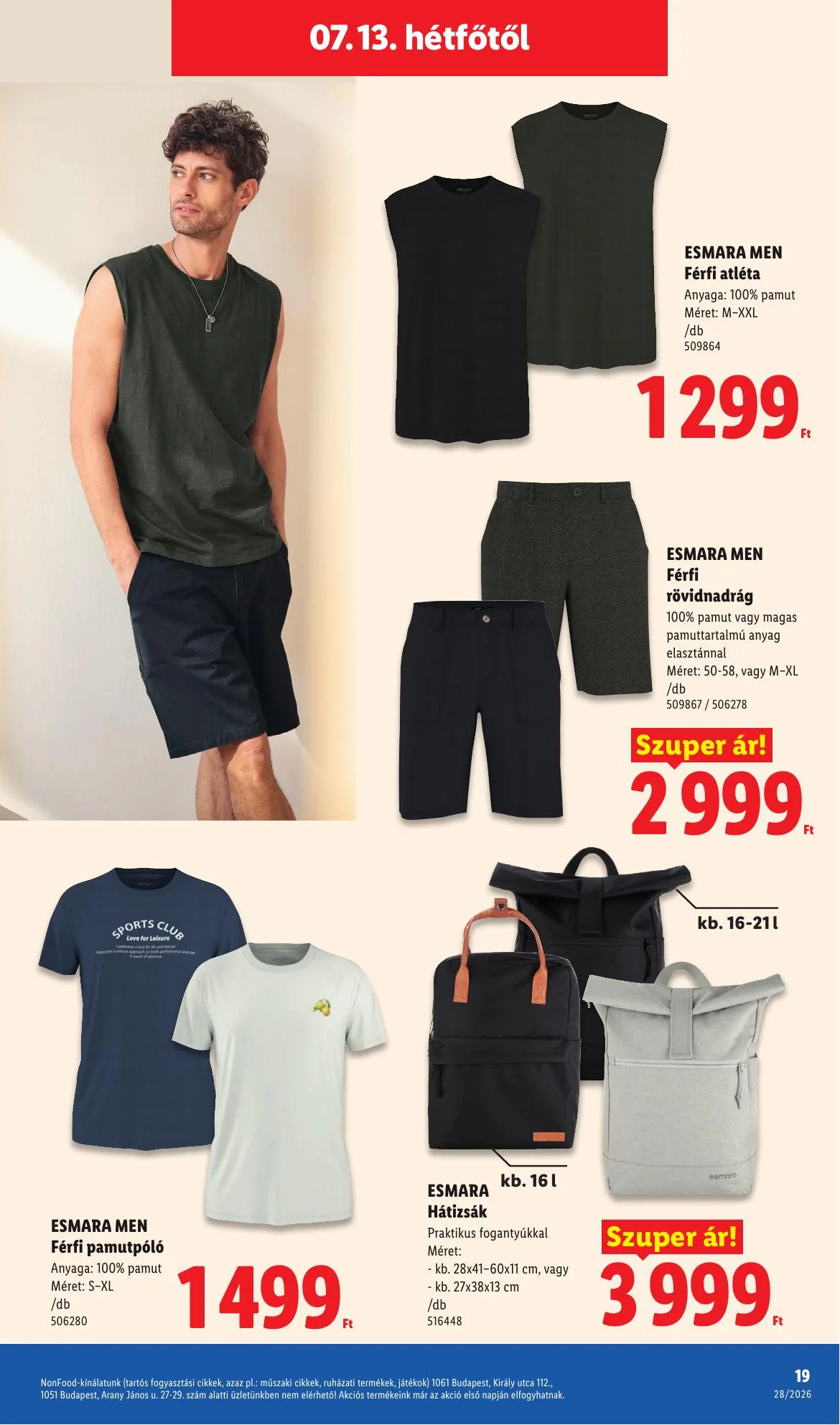 Lidl akciós újság Nonfood 07.09–07.09 – 19. oldal