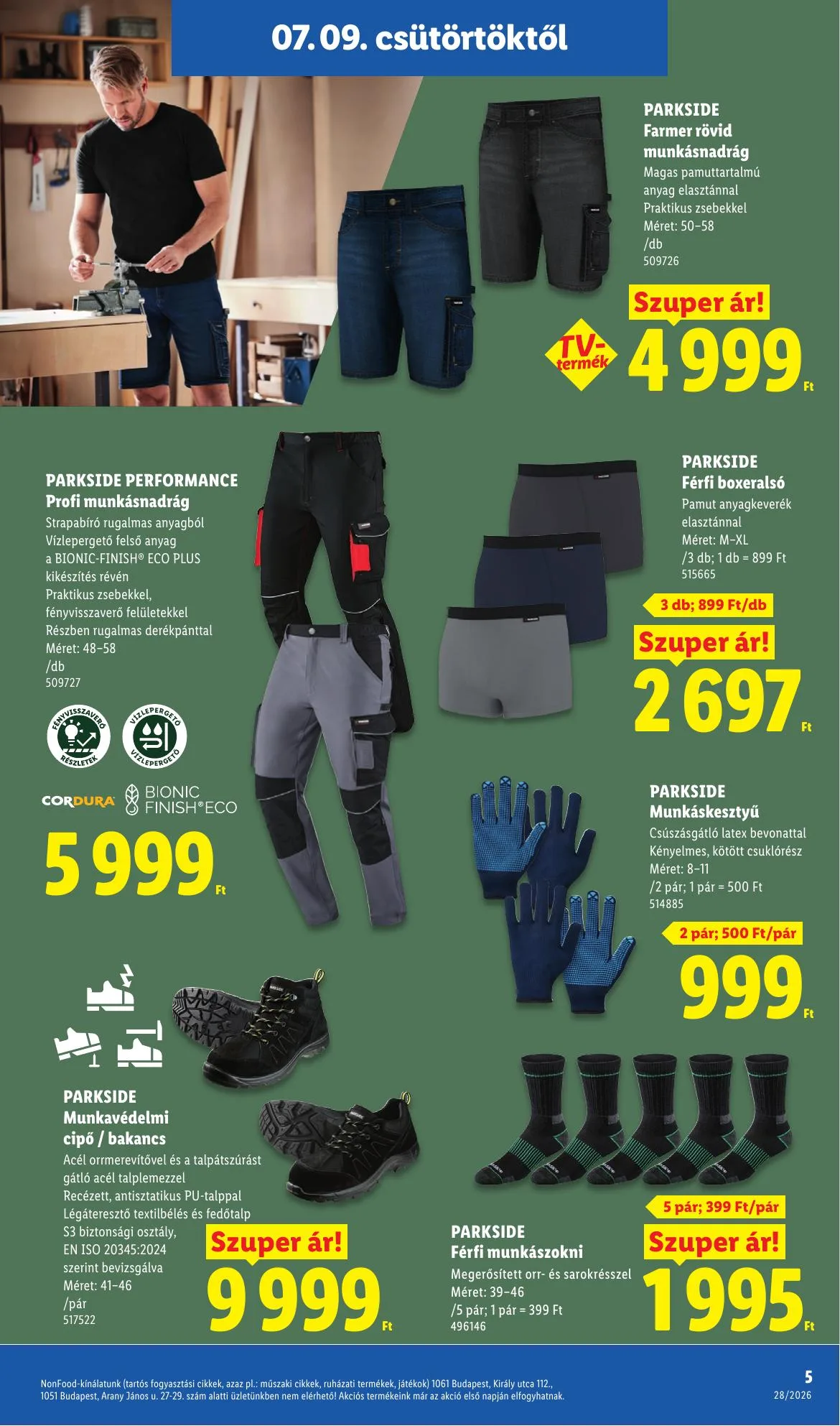 Lidl akciós újság Nonfood 07.09–07.09 – 5. oldal