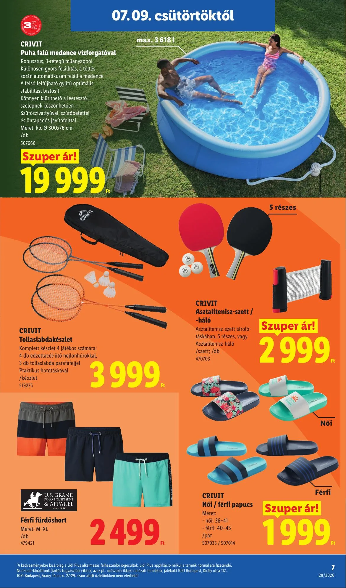 Lidl akciós újság Nonfood 07.09–07.09 – 7. oldal