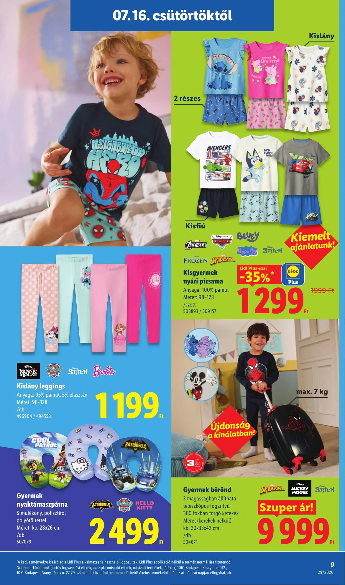 Lidl akciós újság Nonfood 07.16–07.16 – 9. oldal