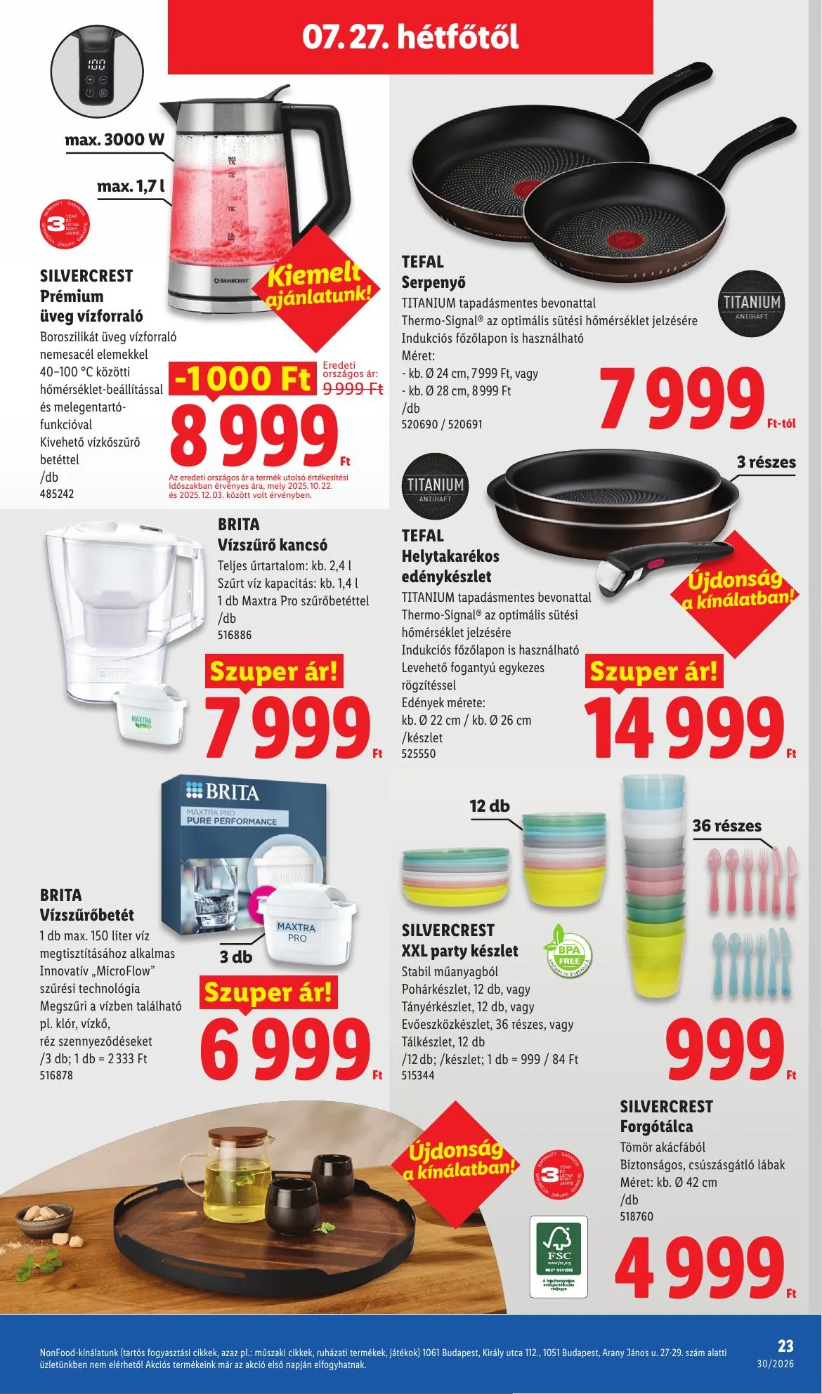 Lidl akciós újság Nonfood 07.23–07.23 – 23. oldal