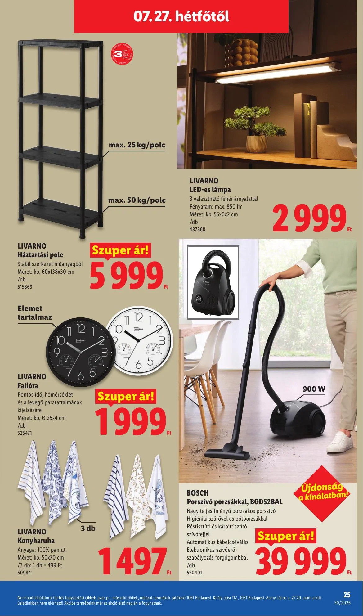 Lidl akciós újság Nonfood 07.23–07.23 – 25. oldal