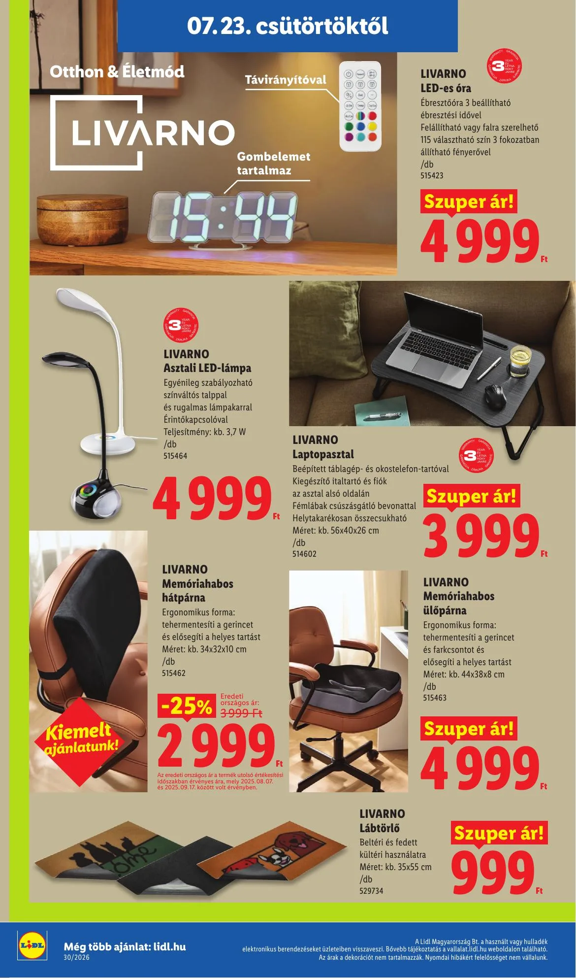 Lidl akciós újság Nonfood 07.23–07.23 – 6. oldal