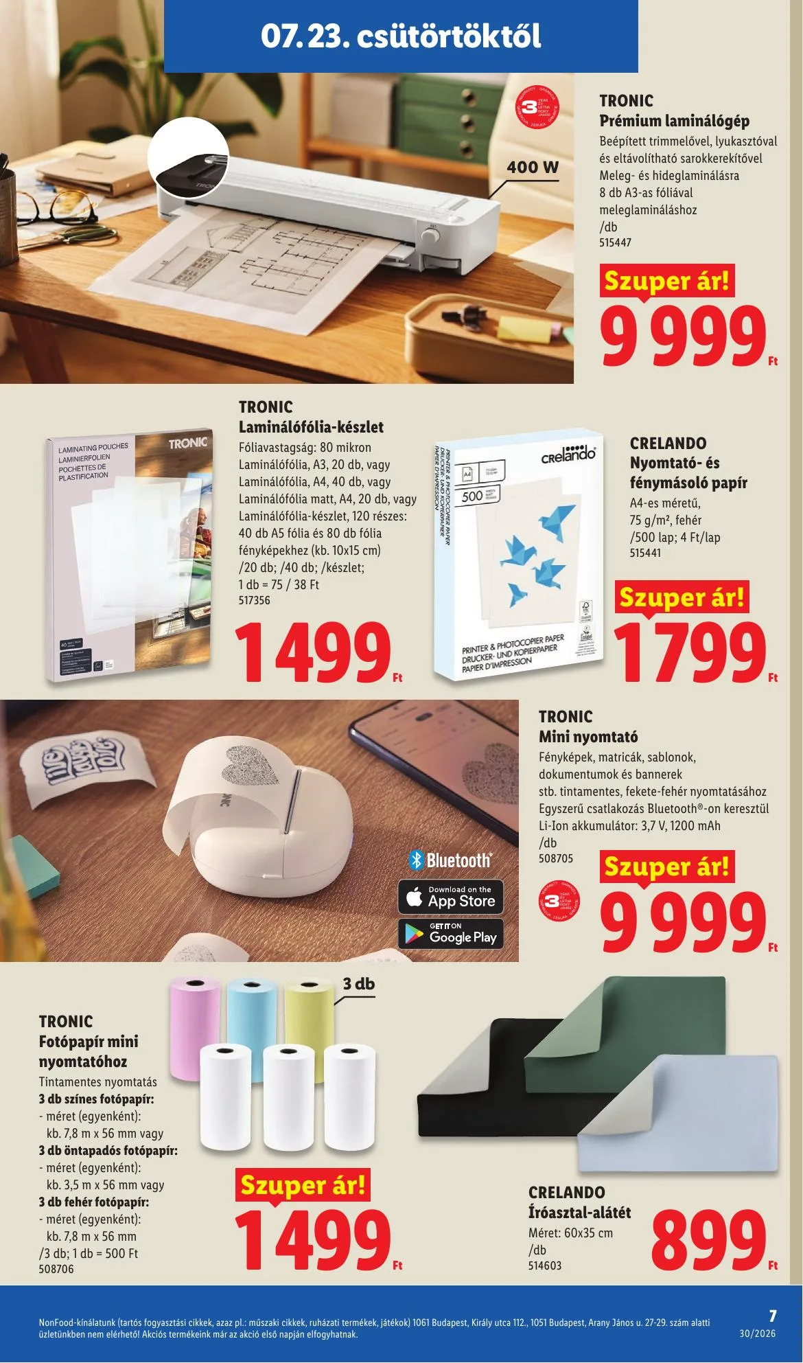 Lidl akciós újság Nonfood 07.23–07.23 – 7. oldal