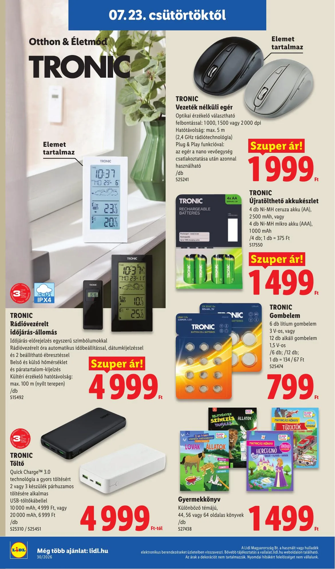 Lidl akciós újság Nonfood 07.23–07.23 – 8. oldal