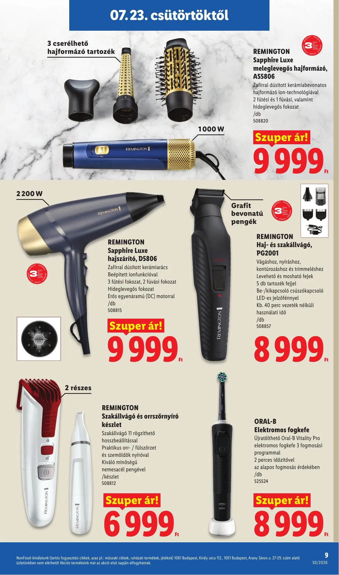Lidl akciós újság Nonfood 07.23–07.23 – 9. oldal