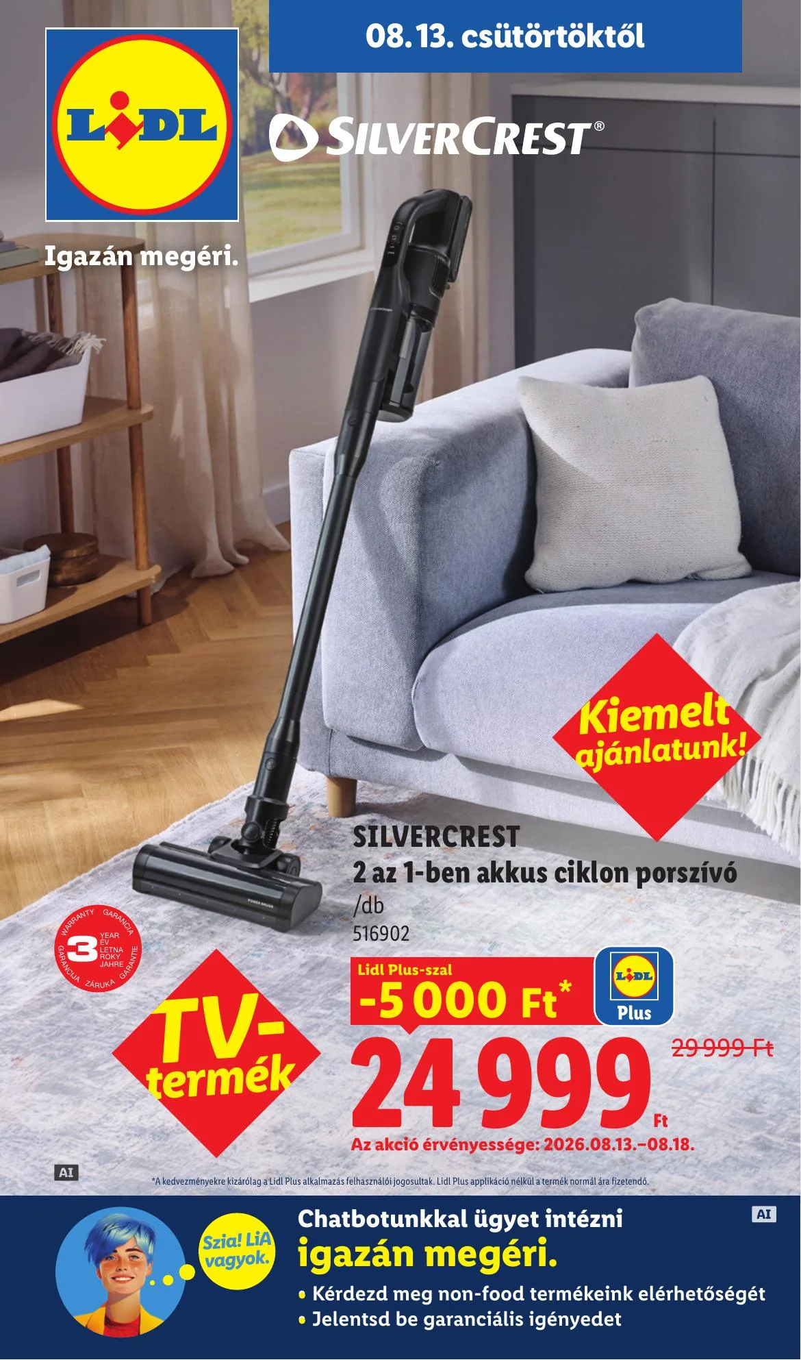 Lidl akciós újság Nonfood 08.13–08.13