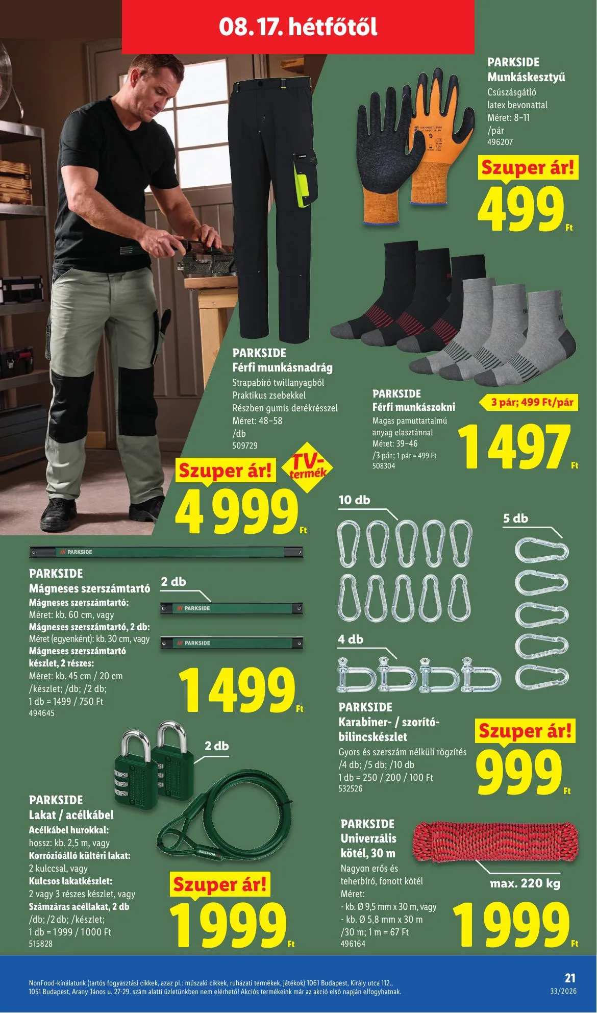 Lidl akciós újság Nonfood 08.13–08.13 – 21. oldal