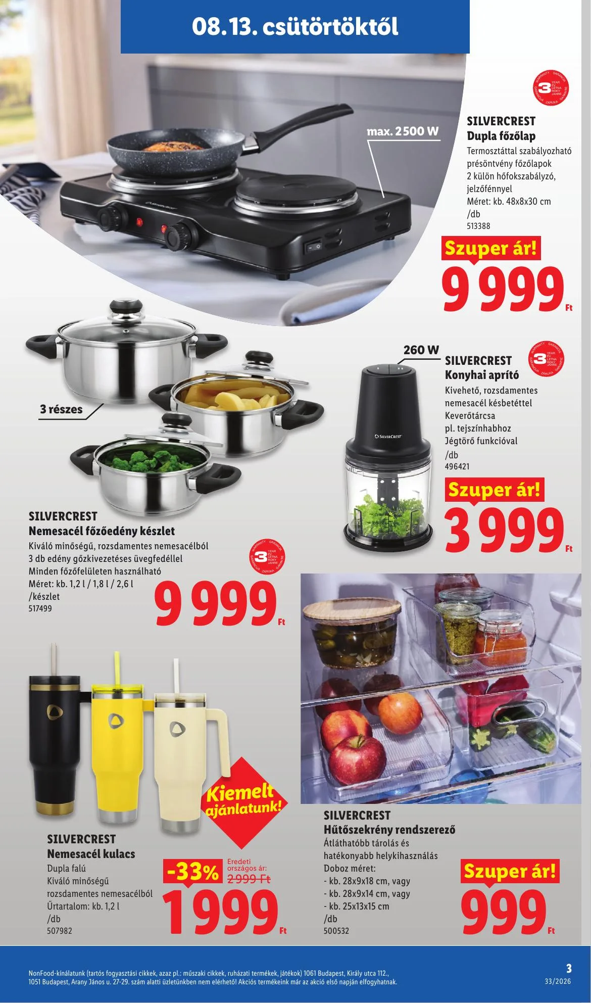 Lidl akciós újság Nonfood 08.13–08.13 – 3. oldal