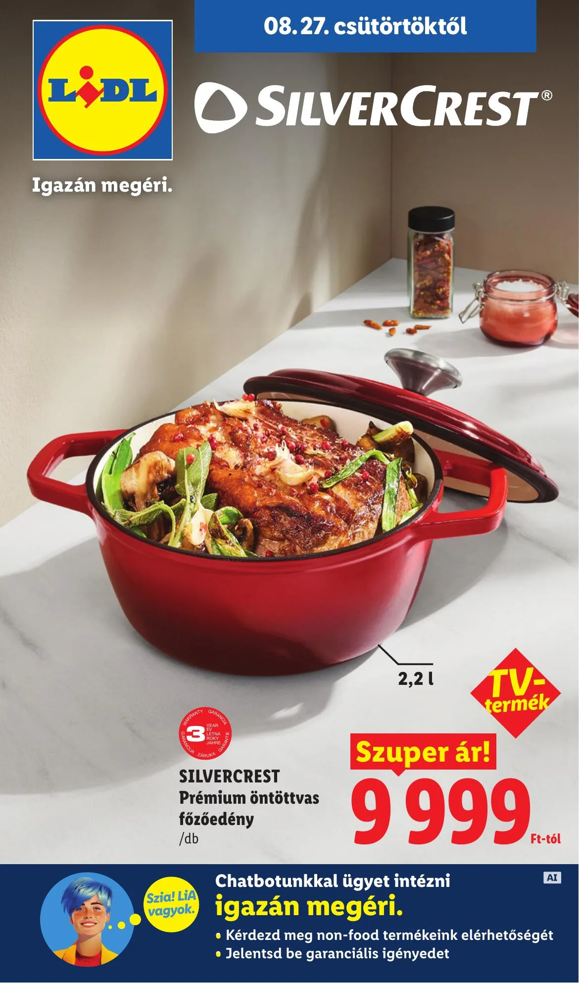 Lidl akciós újság Nonfood 08.27–08.27