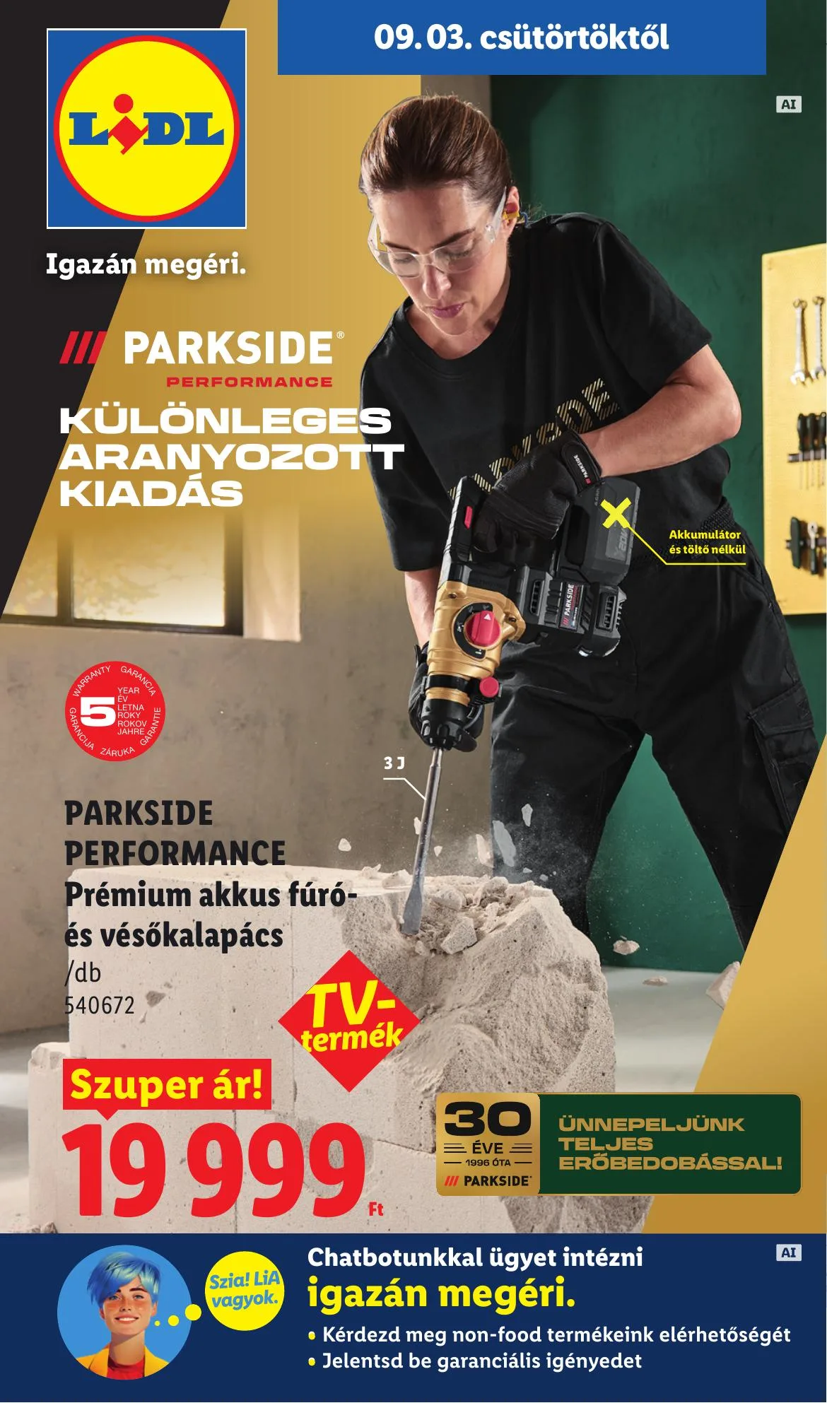 Lidl akciós újság Nonfood 09.03–09.03