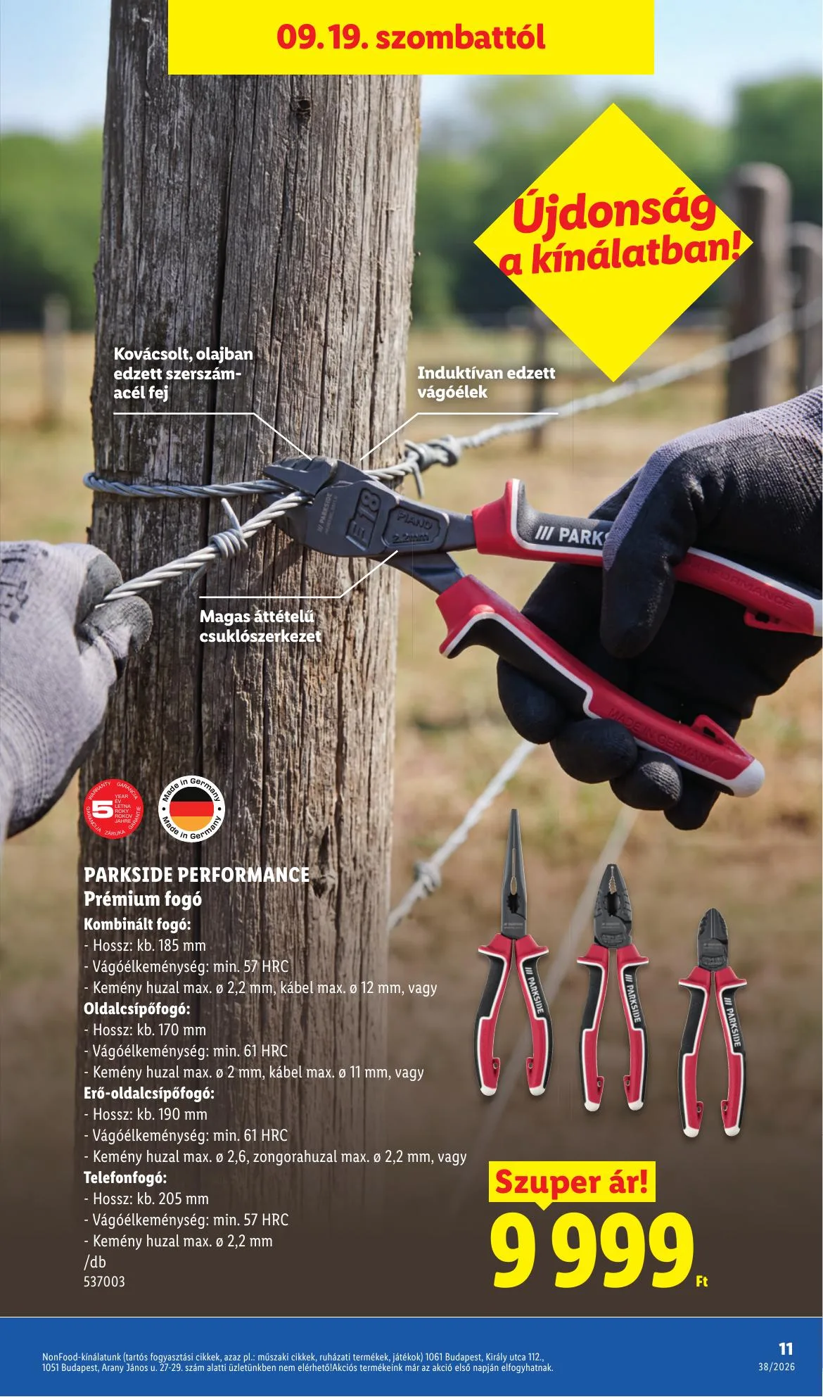 Lidl akciós újság Nonfood 09.17–09.17 – 11. oldal