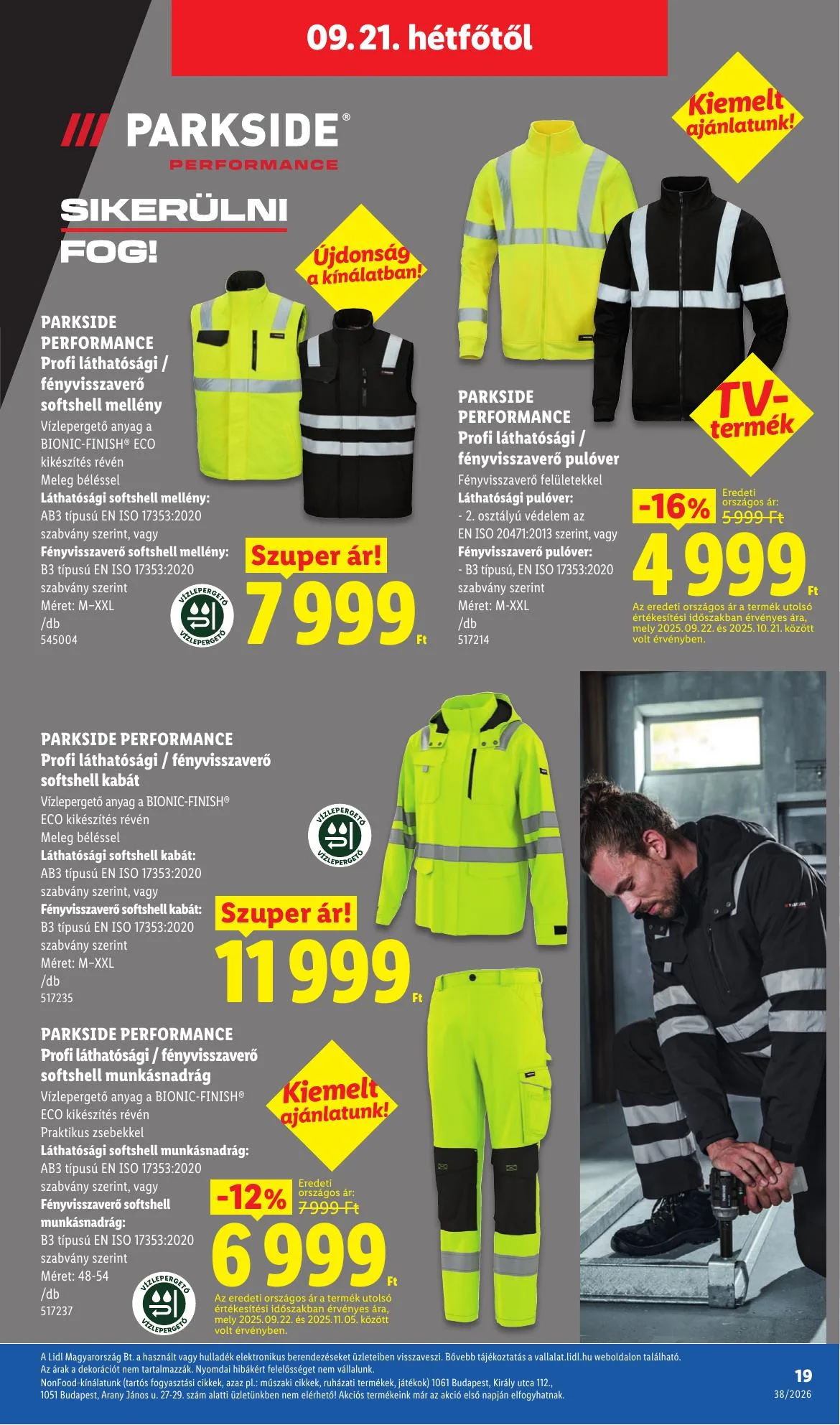 Lidl akciós újság Nonfood 09.17–09.17 – 19. oldal