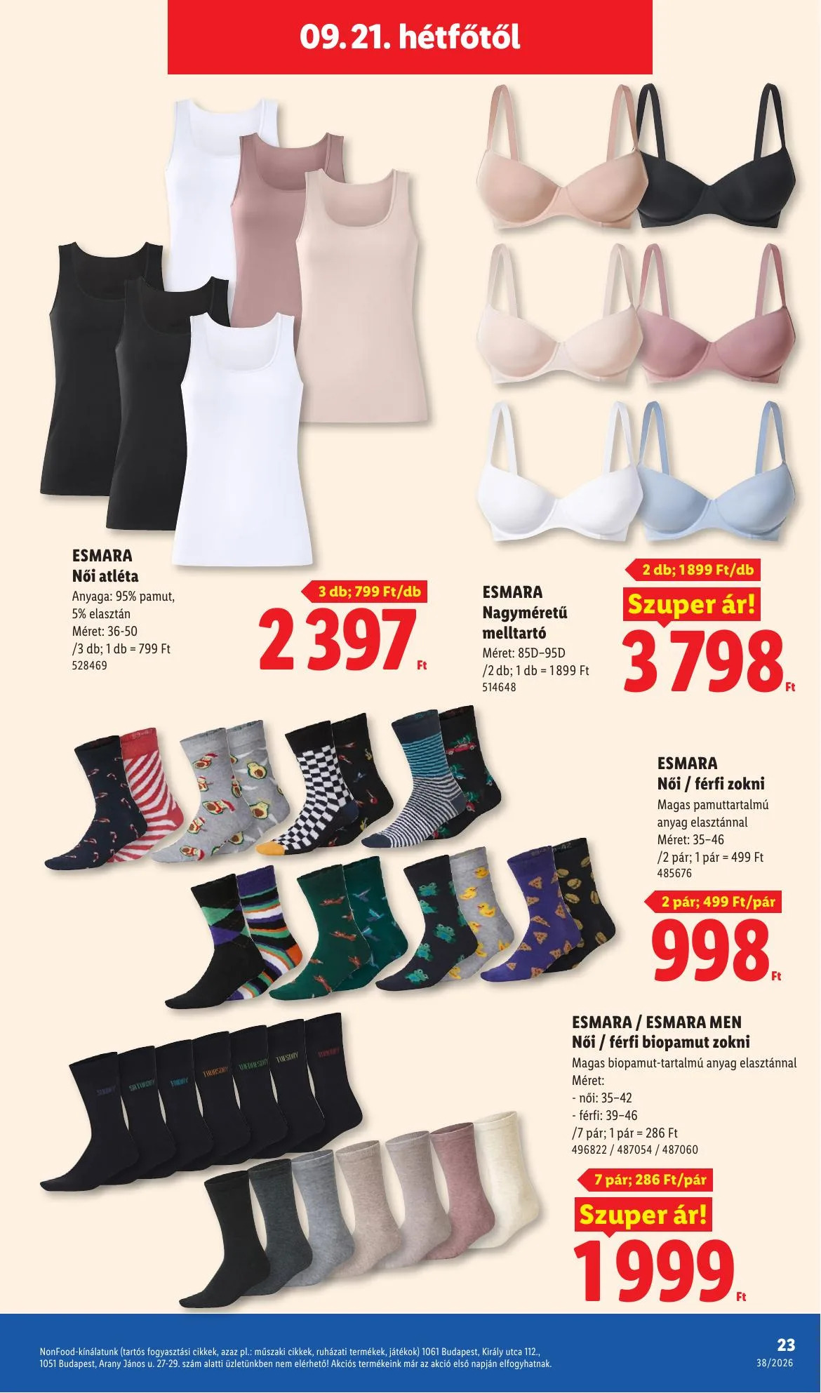 Lidl akciós újság Nonfood 09.17–09.17 – 23. oldal
