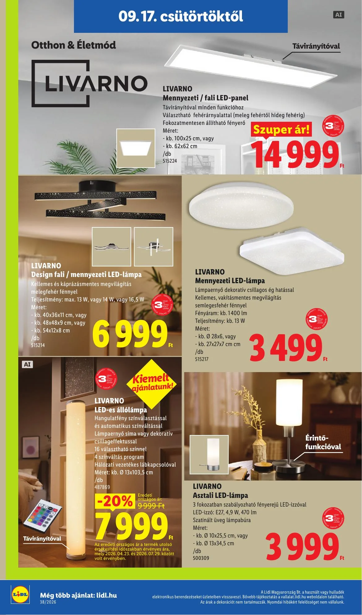Lidl akciós újság Nonfood 09.17–09.17 – 8. oldal