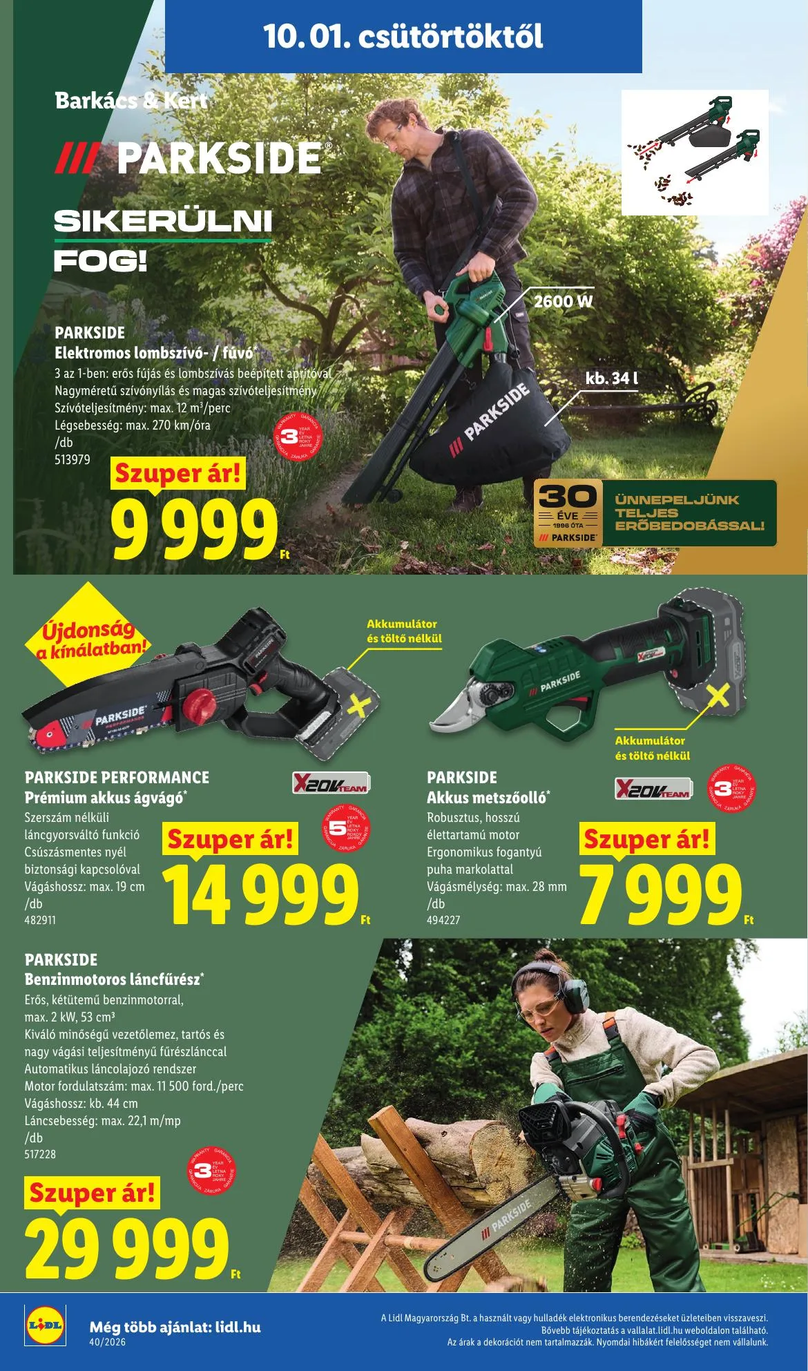 Lidl akciós újság Nonfood 10.01–10.07 – 10. oldal