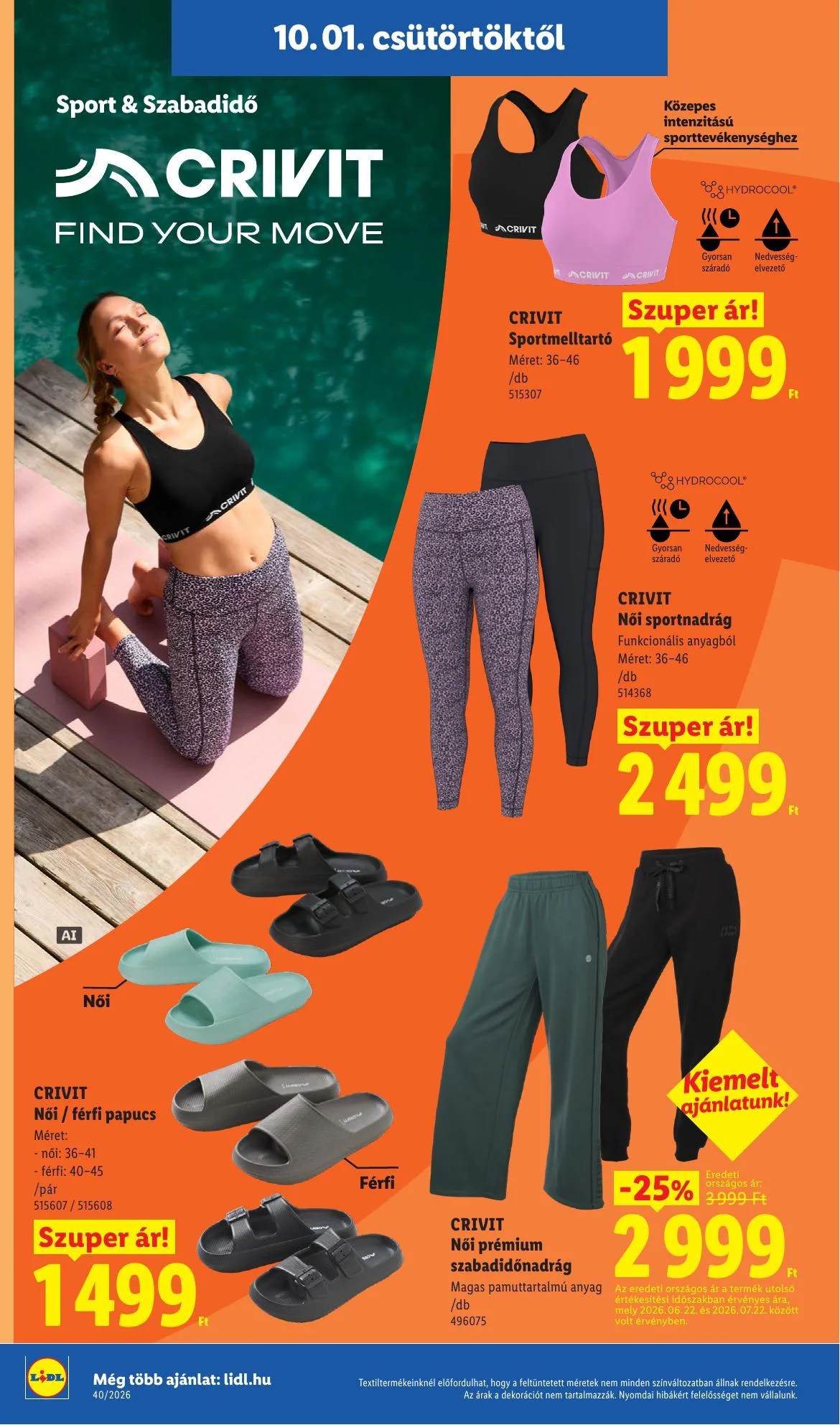 Lidl akciós újság Nonfood 10.01–10.07 – 16. oldal