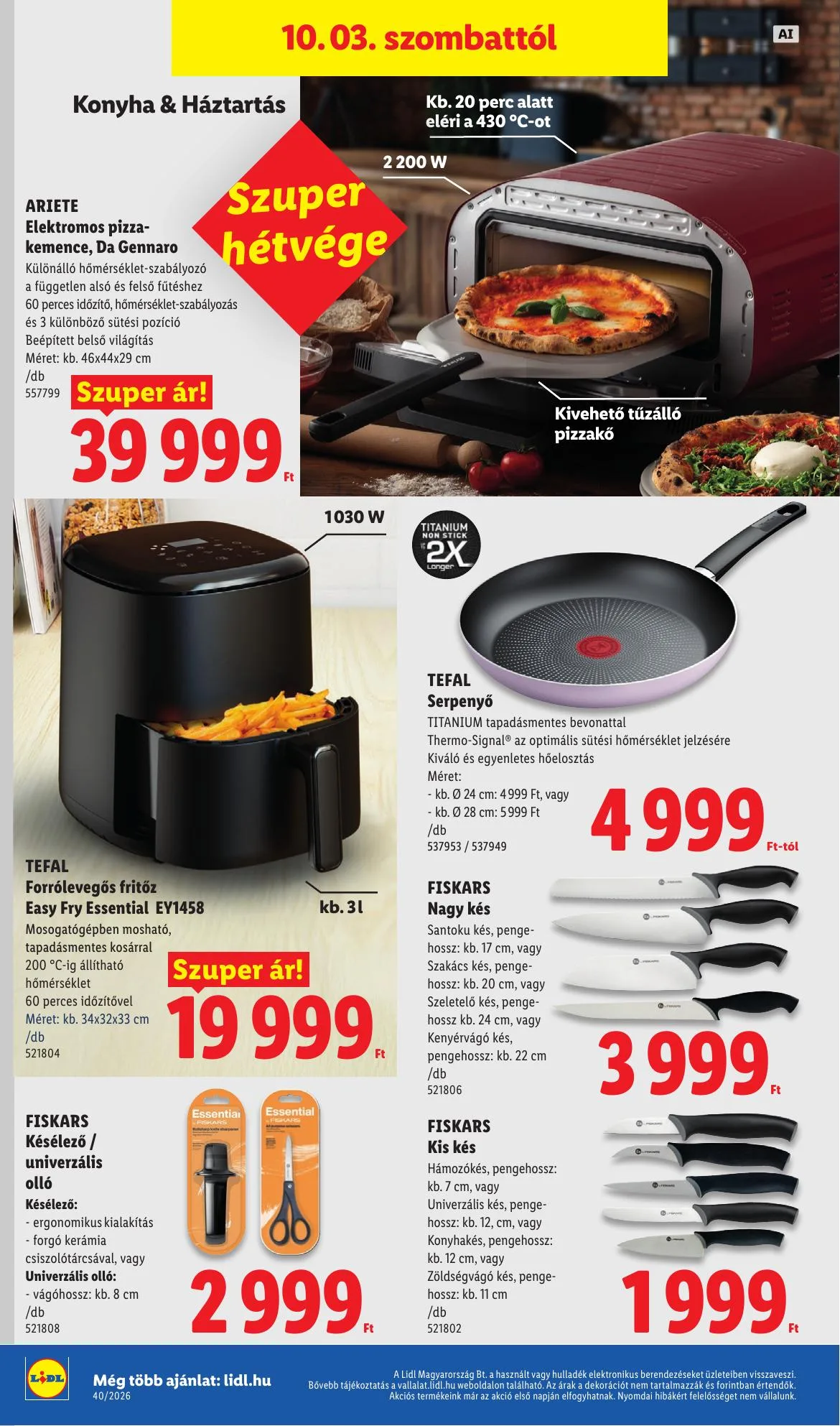 Lidl akciós újság Nonfood 10.01–10.07 – 18. oldal