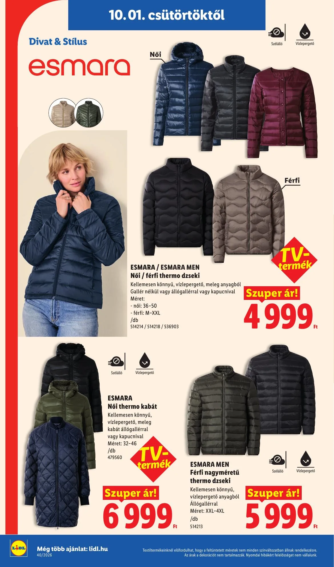 Lidl akciós újság Nonfood 10.01–10.07 – 4. oldal