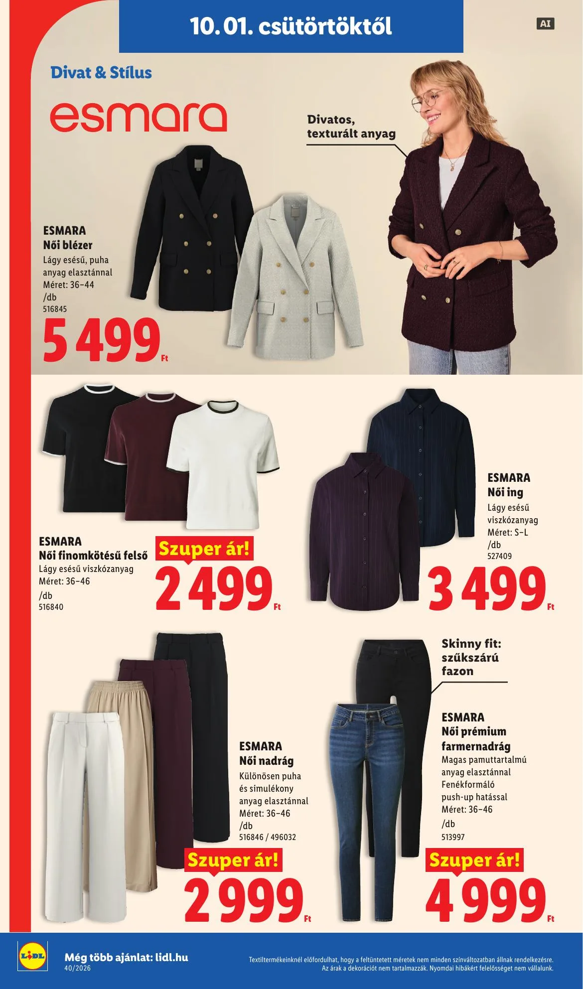Lidl akciós újság Nonfood 10.01–10.07 – 6. oldal