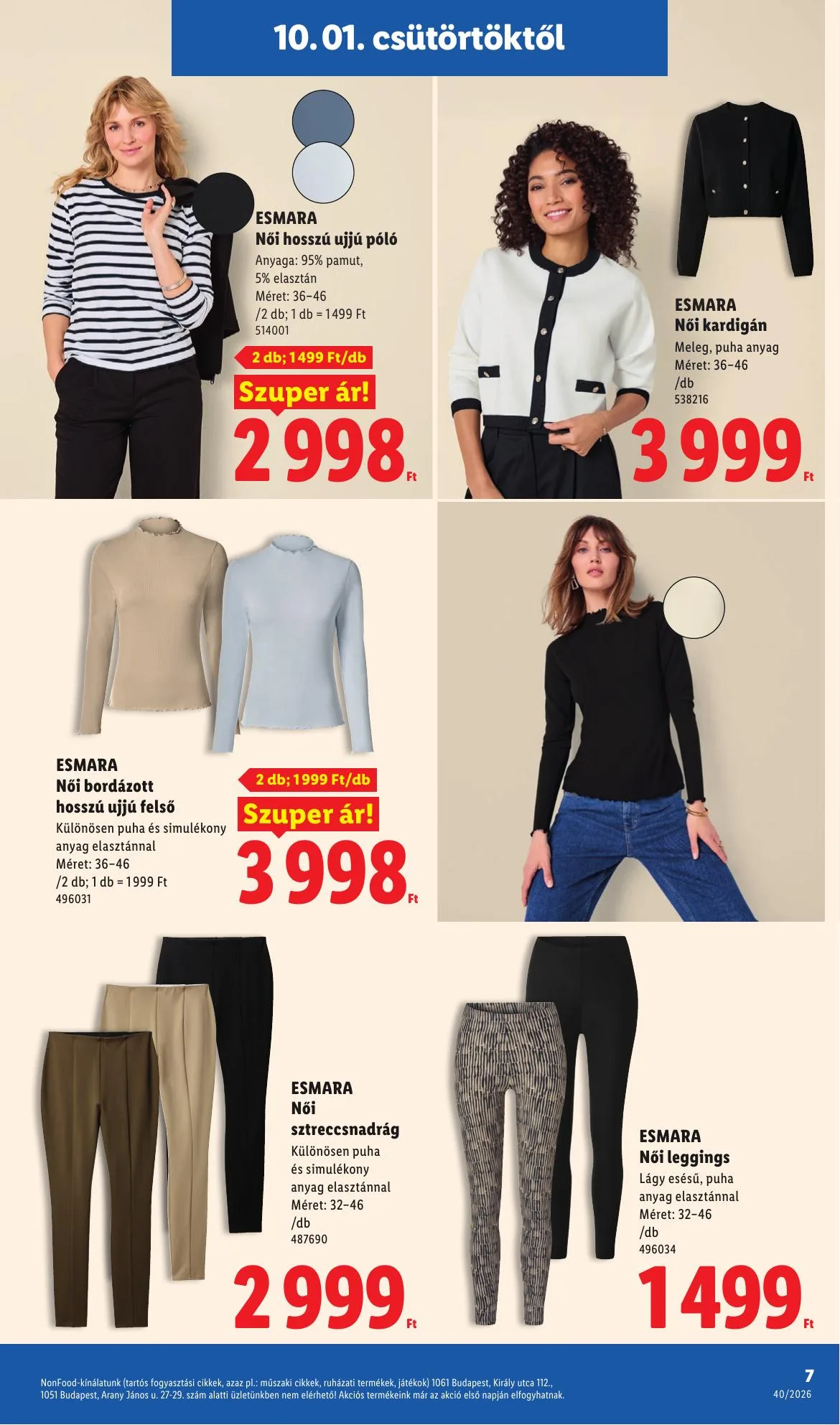 Lidl akciós újság Nonfood 10.01–10.07 – 7. oldal
