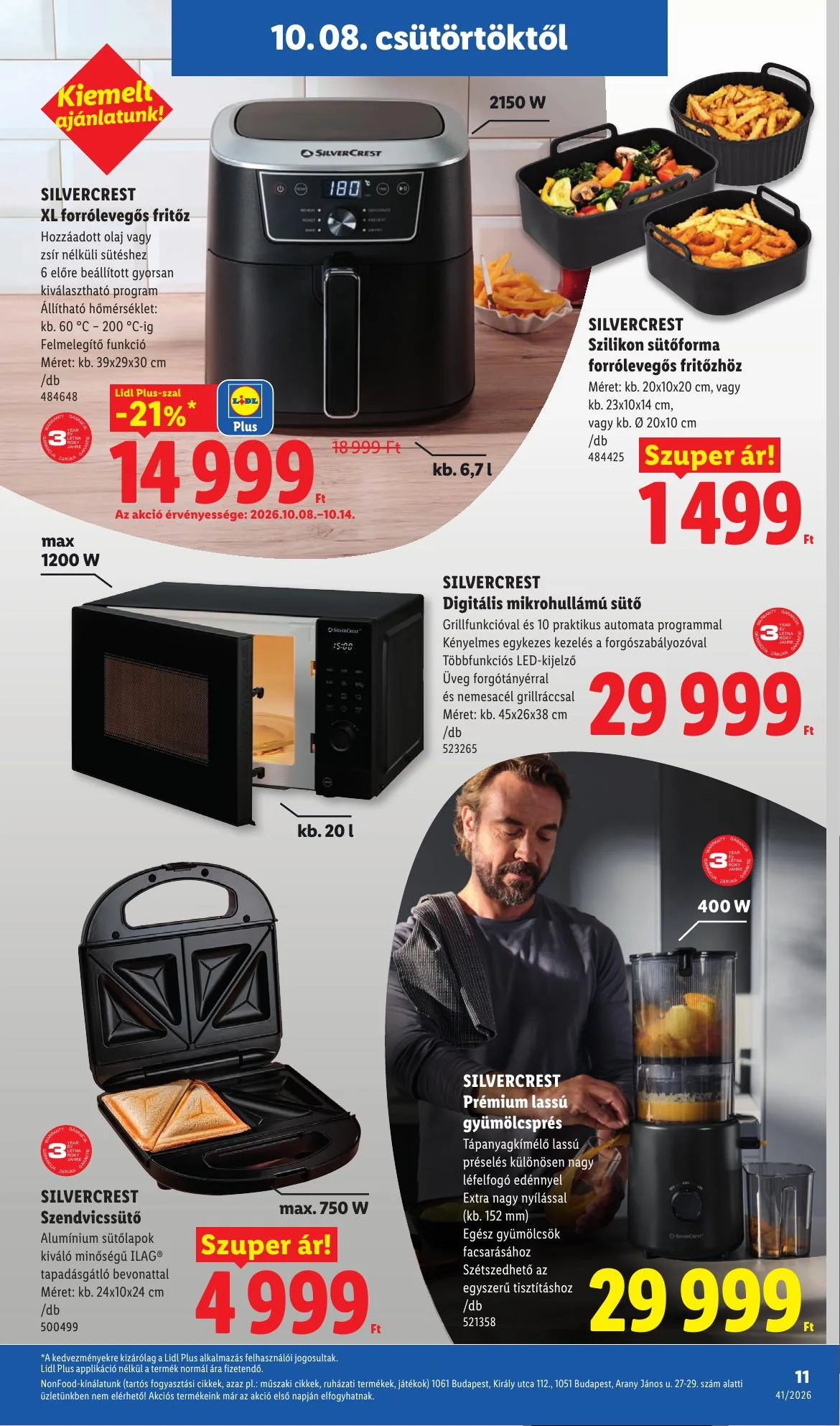 Lidl akciós újság Nonfood 10.08–10.14 – 11. oldal