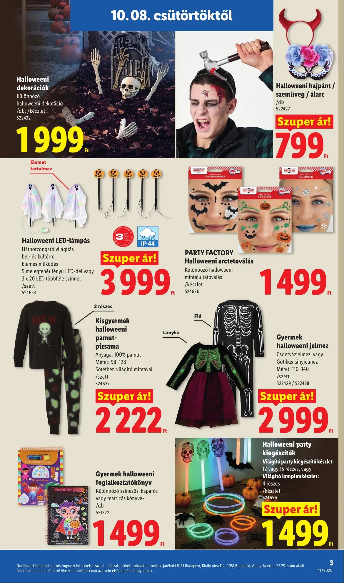 Lidl akciós újság Nonfood 10.08–10.14 – 3. oldal