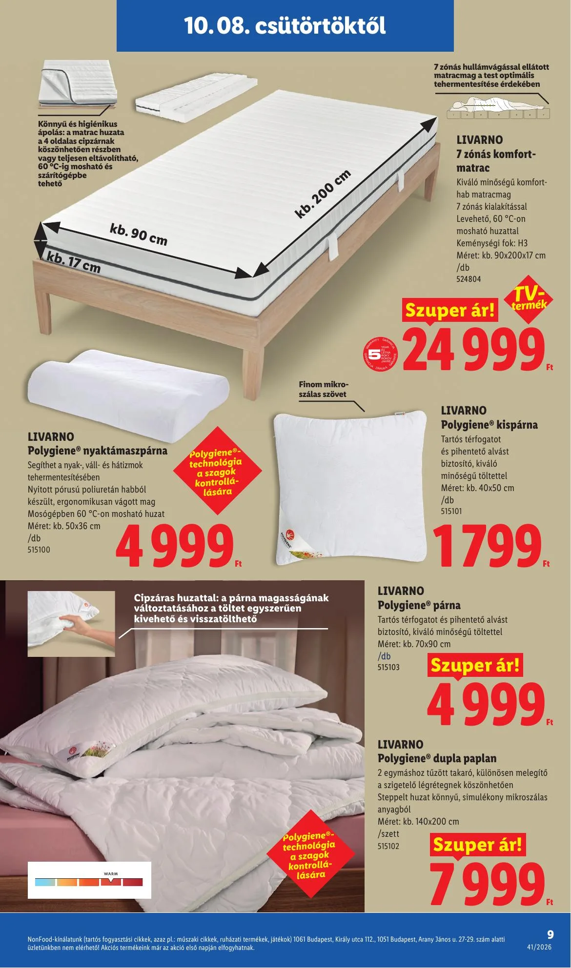 Lidl akciós újság Nonfood 10.08–10.14 – 9. oldal