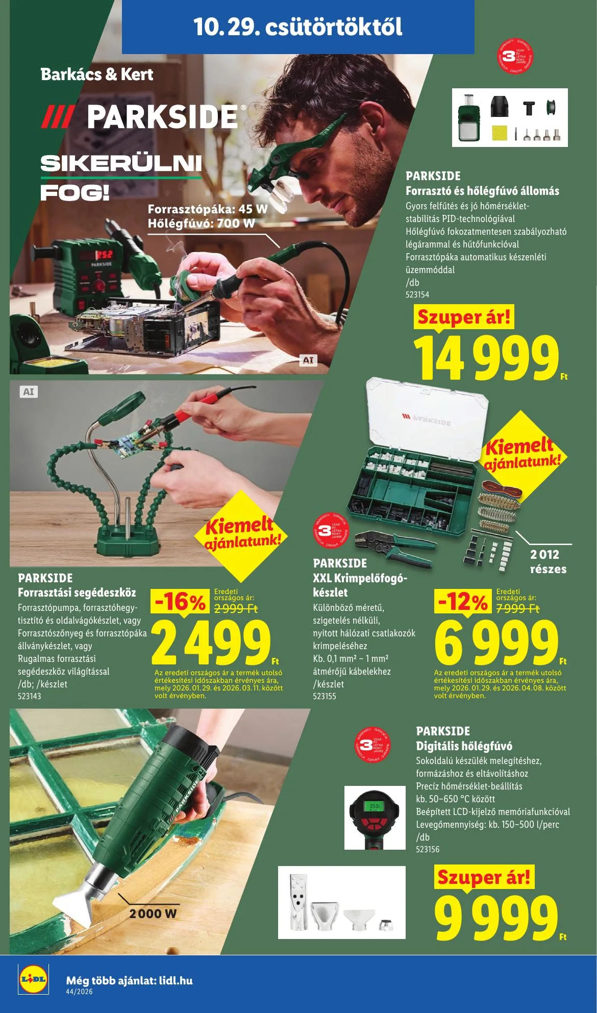 Lidl akciós újság Nonfood 10.29–11.04 – 10. oldal