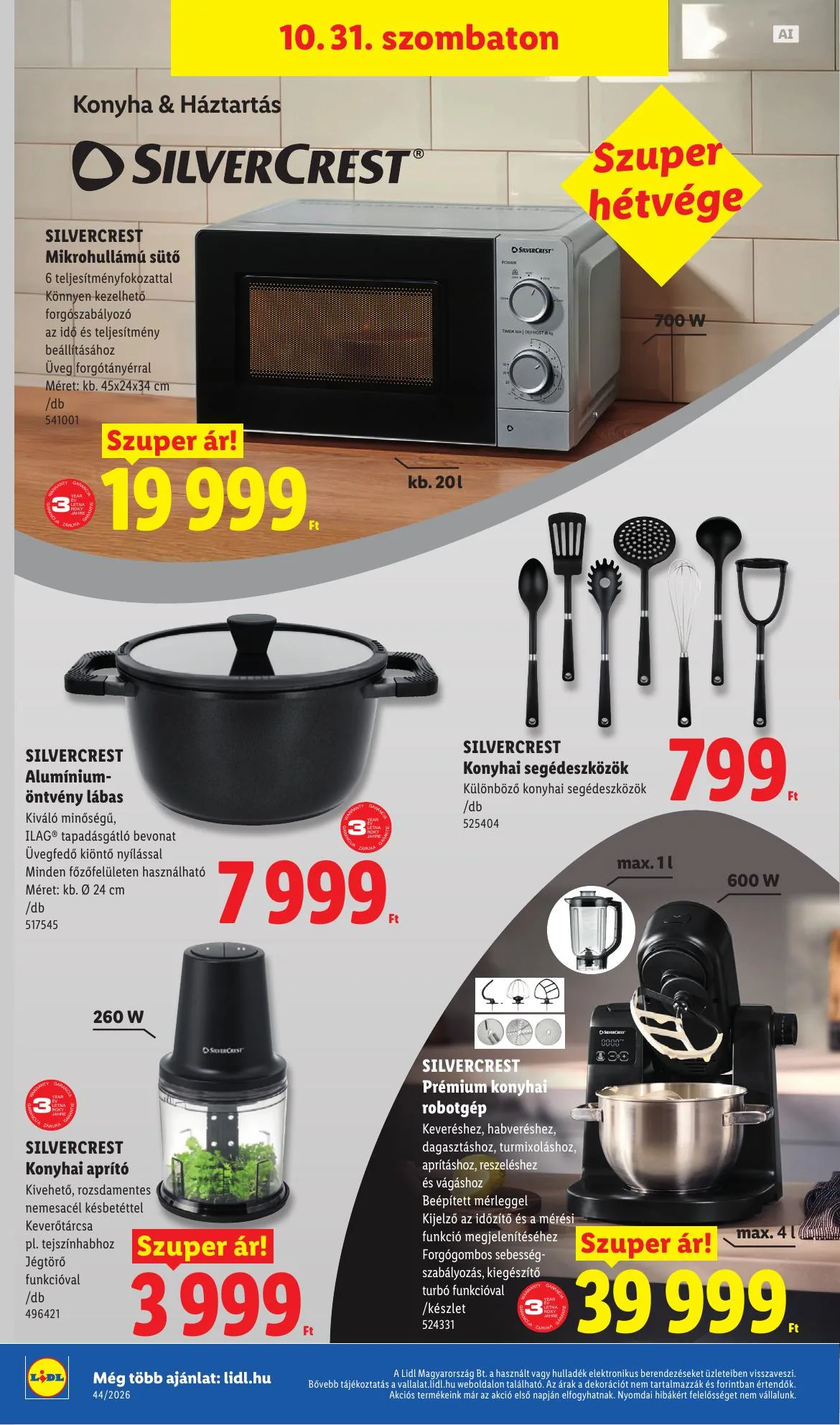 Lidl akciós újság Nonfood 10.29–11.04 – 14. oldal