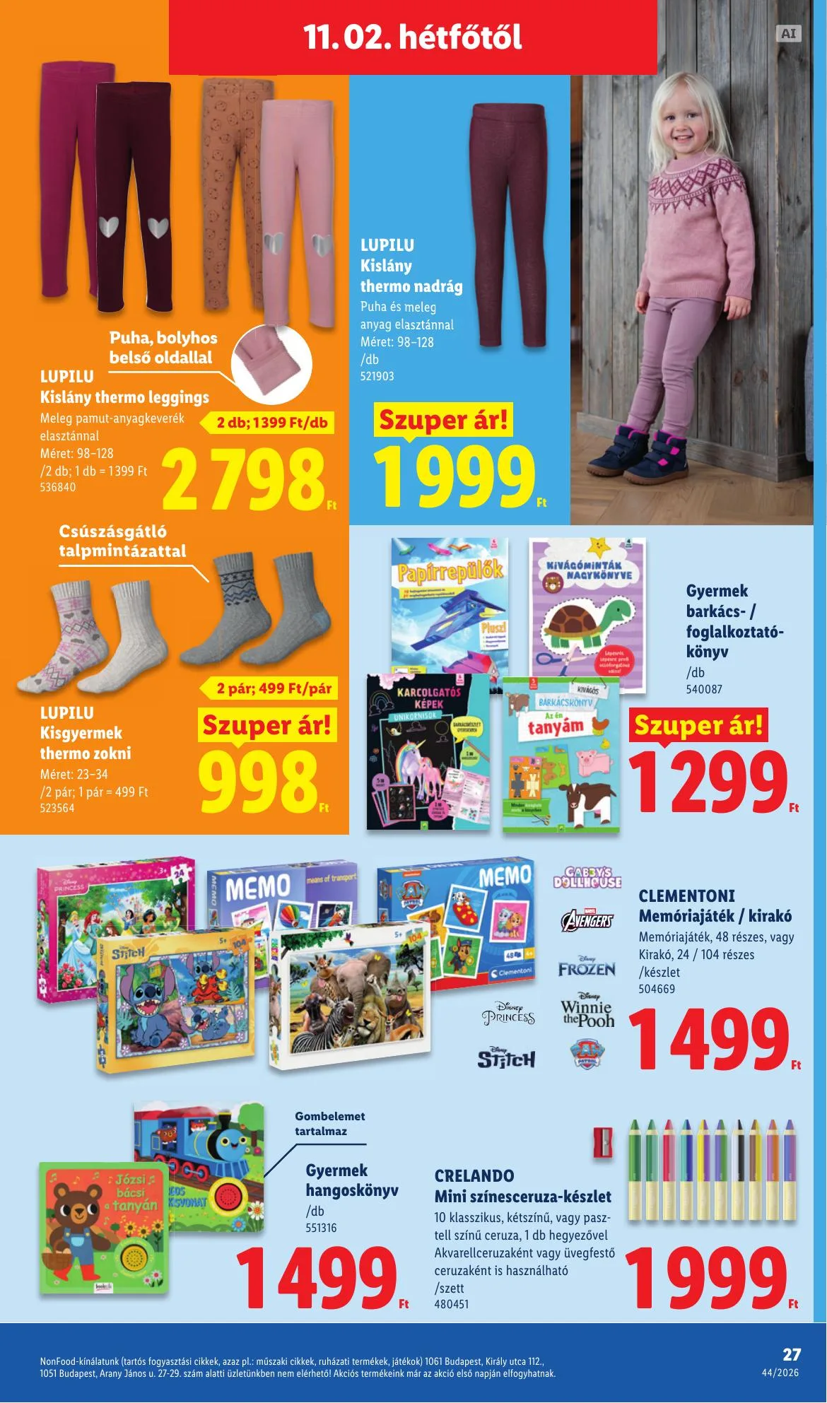Lidl akciós újság Nonfood 10.29–11.04 – 27. oldal