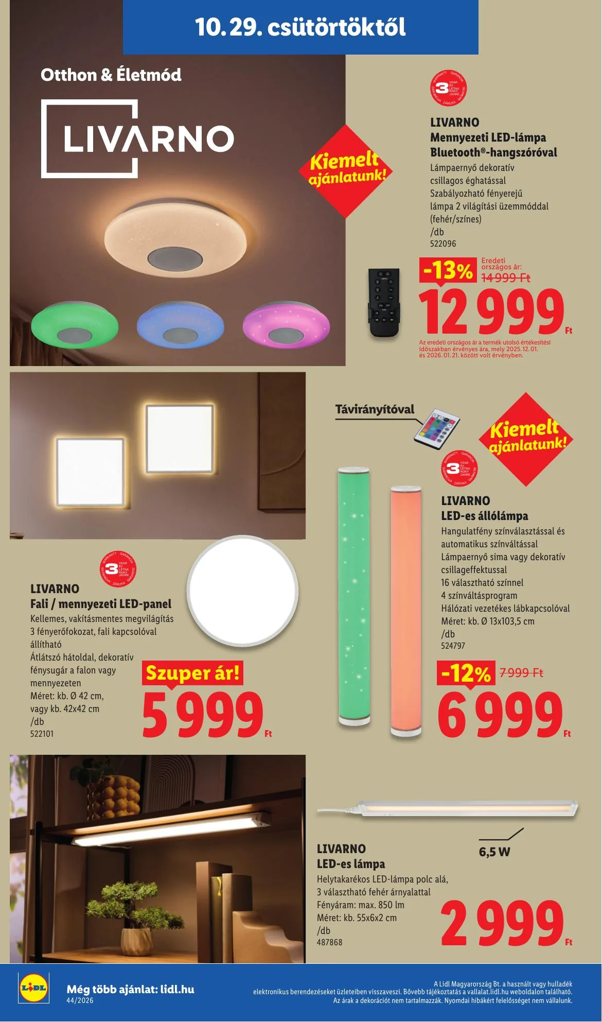 Lidl akciós újság Nonfood 10.29–11.04 – 6. oldal